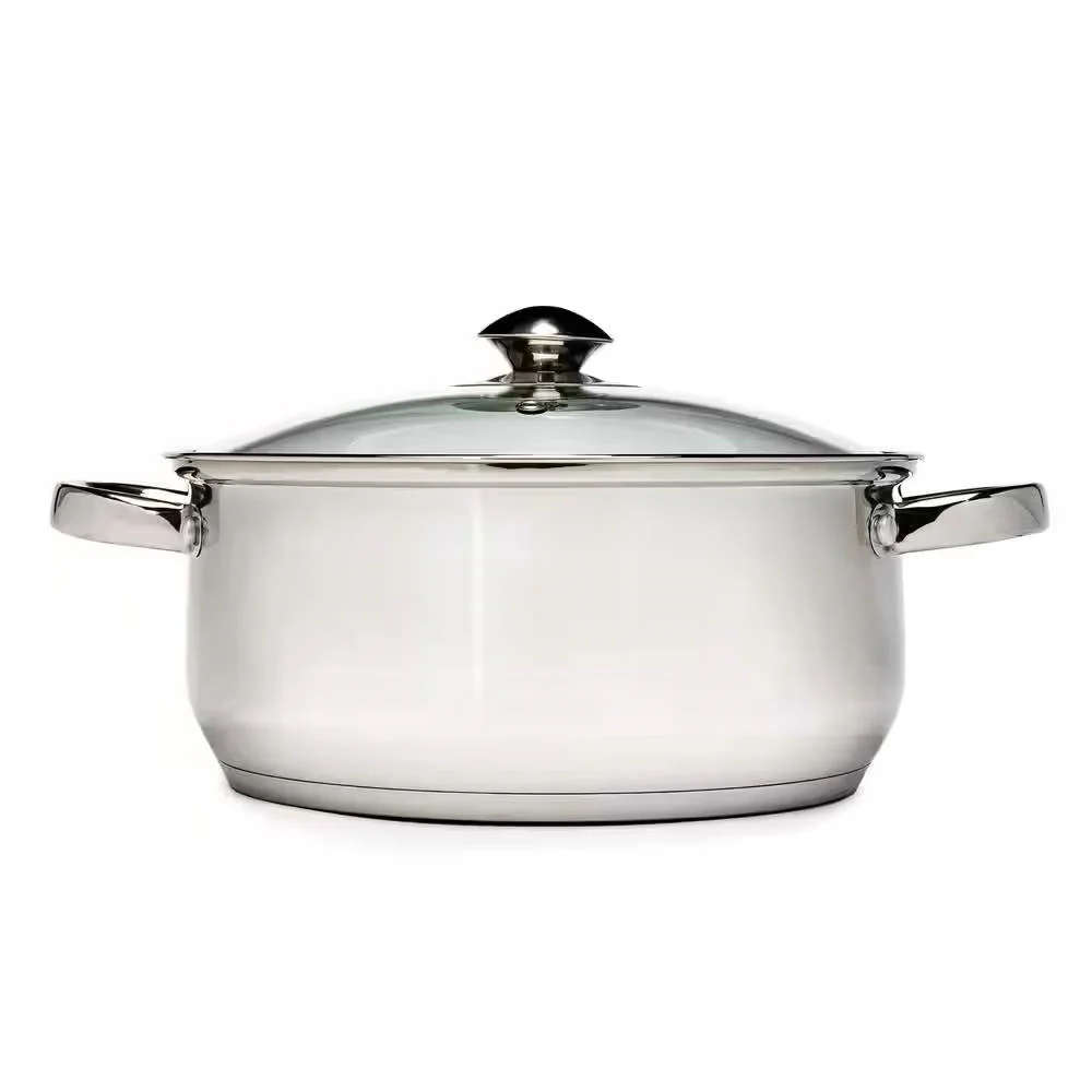 5-Quart Stainless Steel Dutch Oven with Glass Lid - Image 2