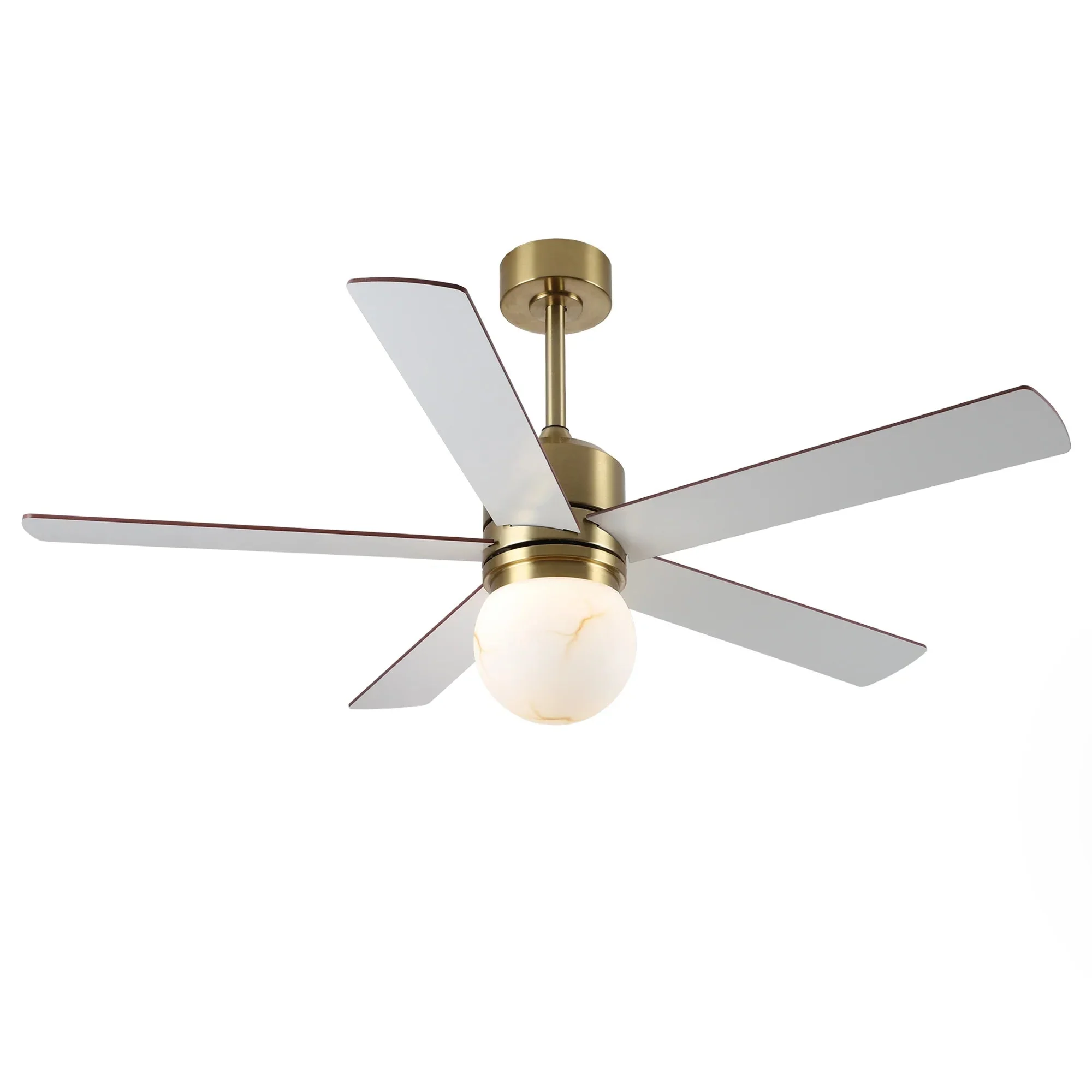 52 Inch Alva Double-sided Blades Downrod Mount LED Ceiling Fan with Remote Control - Image 14