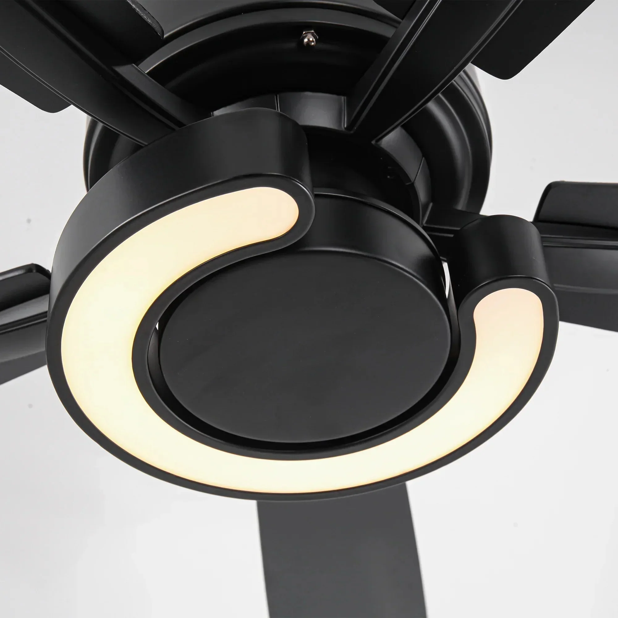 52 Inch Arlen Double-sided Blades Downrod Mount LED Ceiling Fan with Remote Control - Image 13