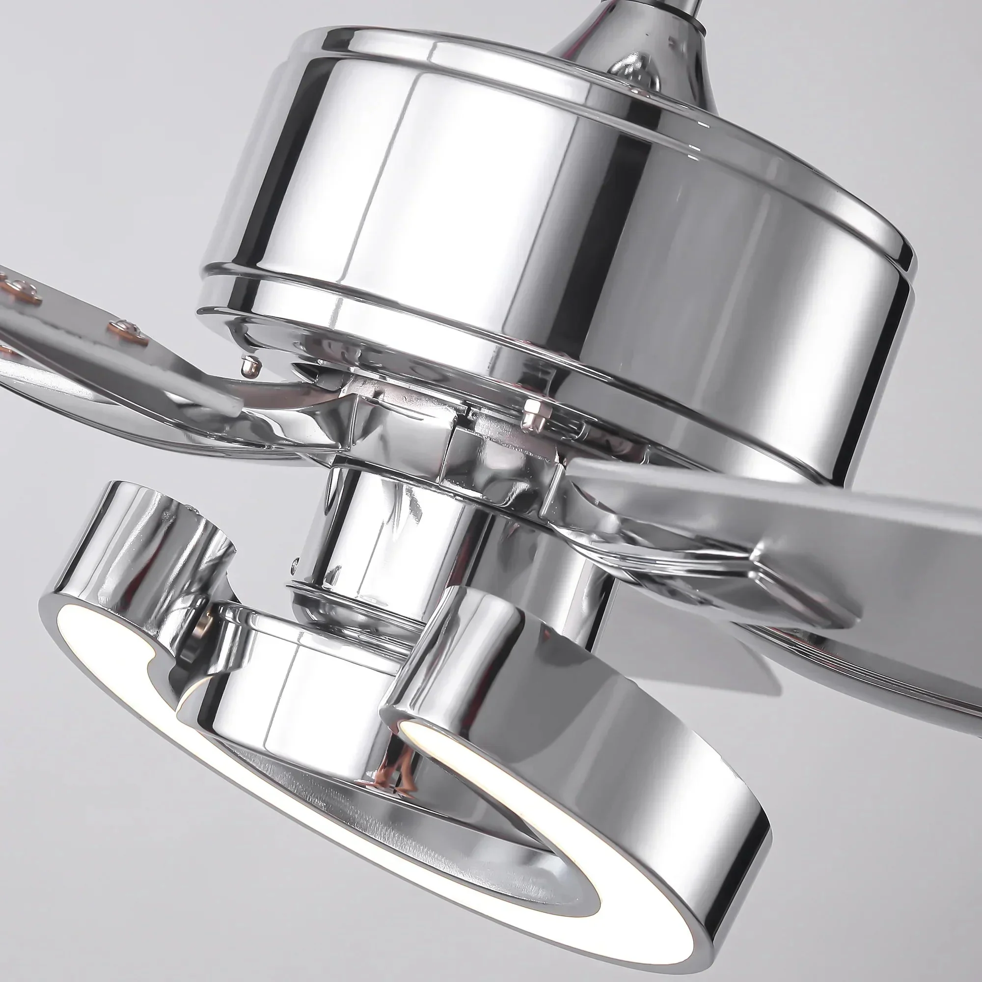 52 Inch Arlen Double-sided Blades Downrod Mount LED Ceiling Fan with Remote Control - Image 14
