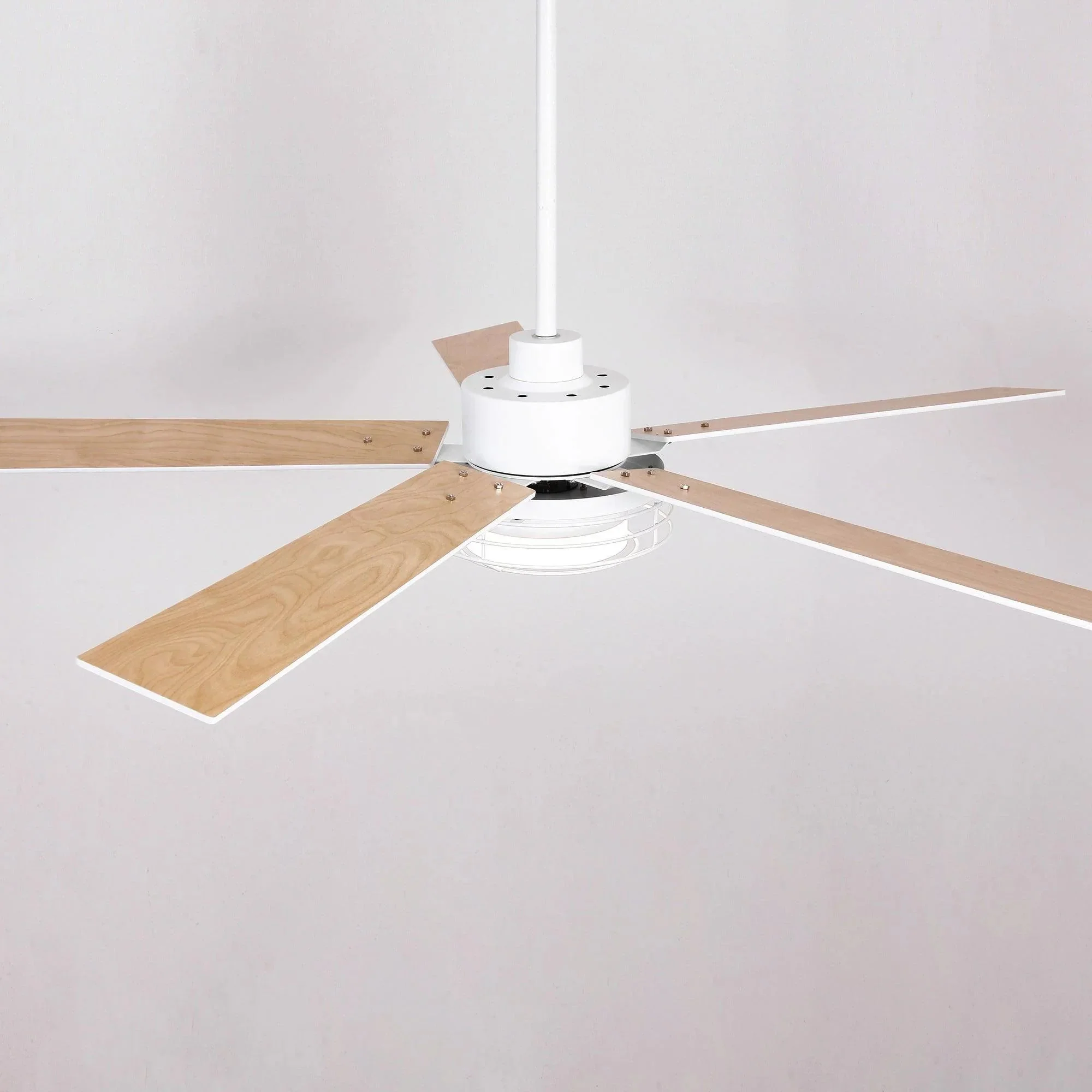 52 Inch Bernice DC Motor Industrial Downrod Ceiling Fan with LED Light and Remote Control - Image 28