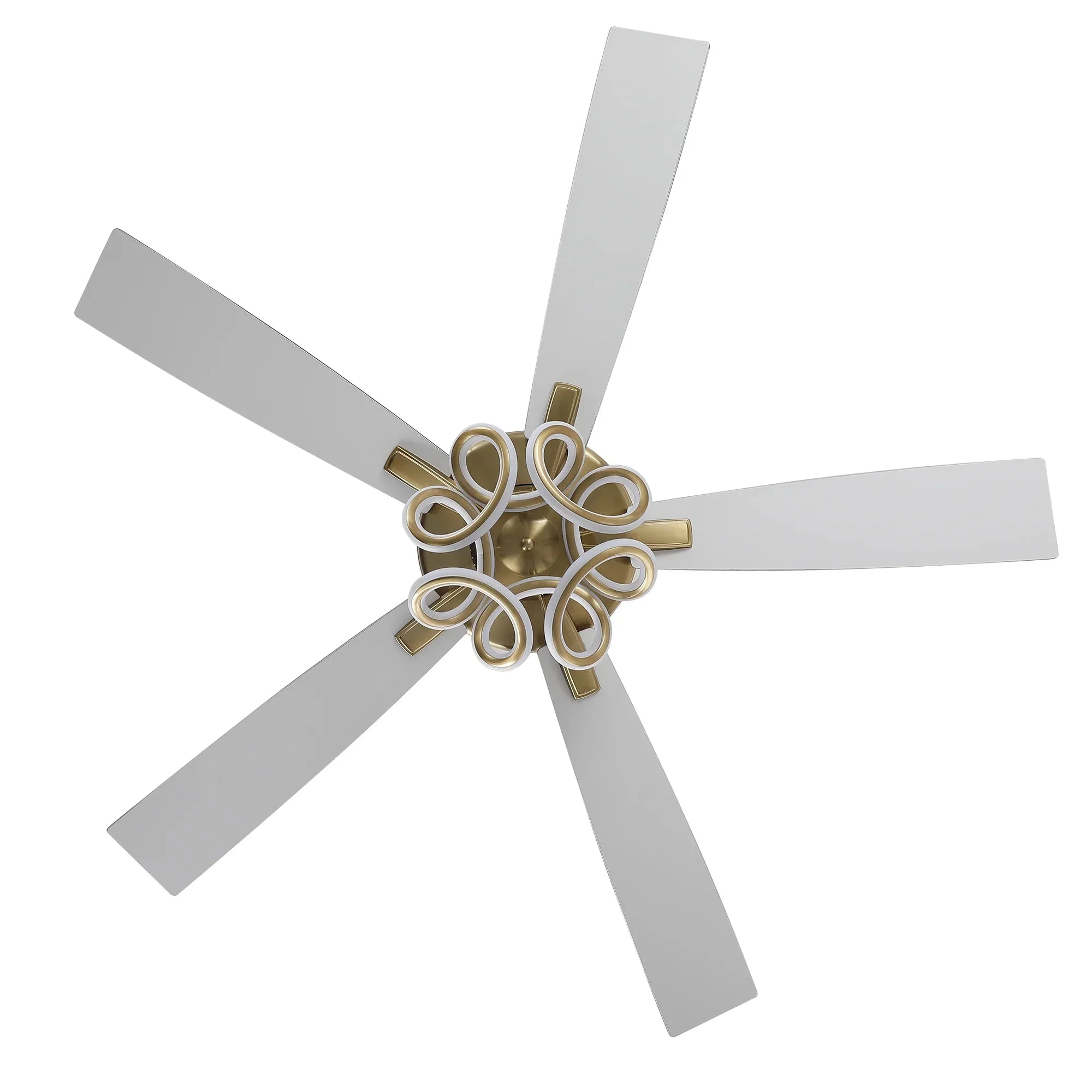 52 Inch Boyd Antique-bronze Golden Downrod Mount RGB LED Smart Fan - Image 18