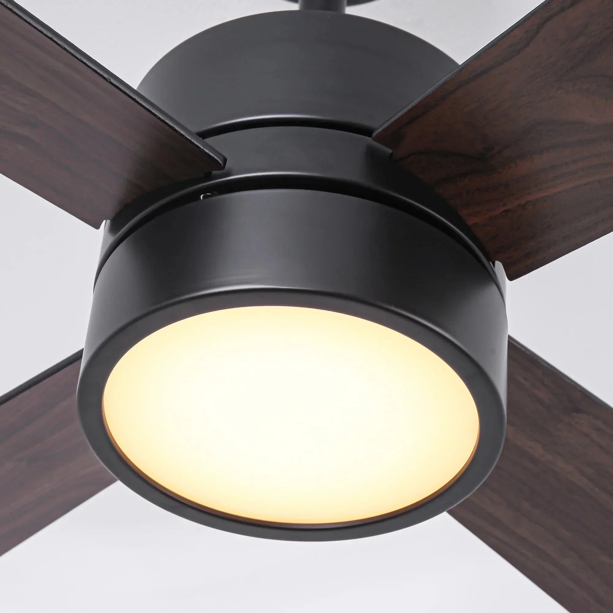 52 Inch Bucholz Industrial Dimmable RGB LED Ceiling Fan with Remote and APP Control - Image 17