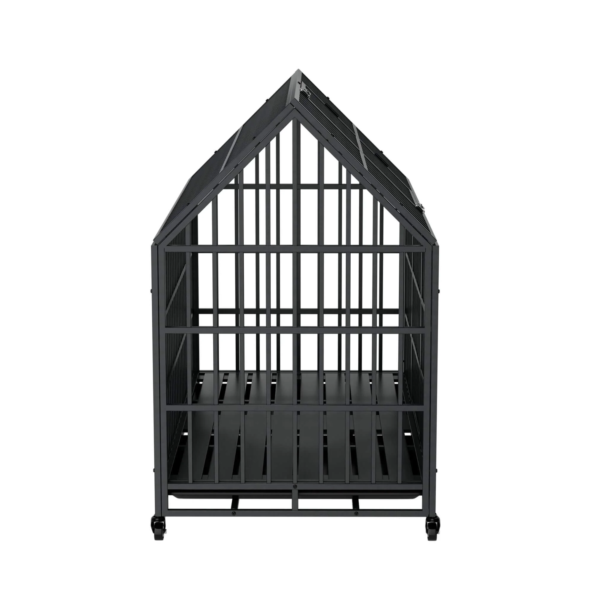 52-Inch Heavy-Duty Dog Crate With Roof Top Escape Proof Design (SAK90267) - Image 4