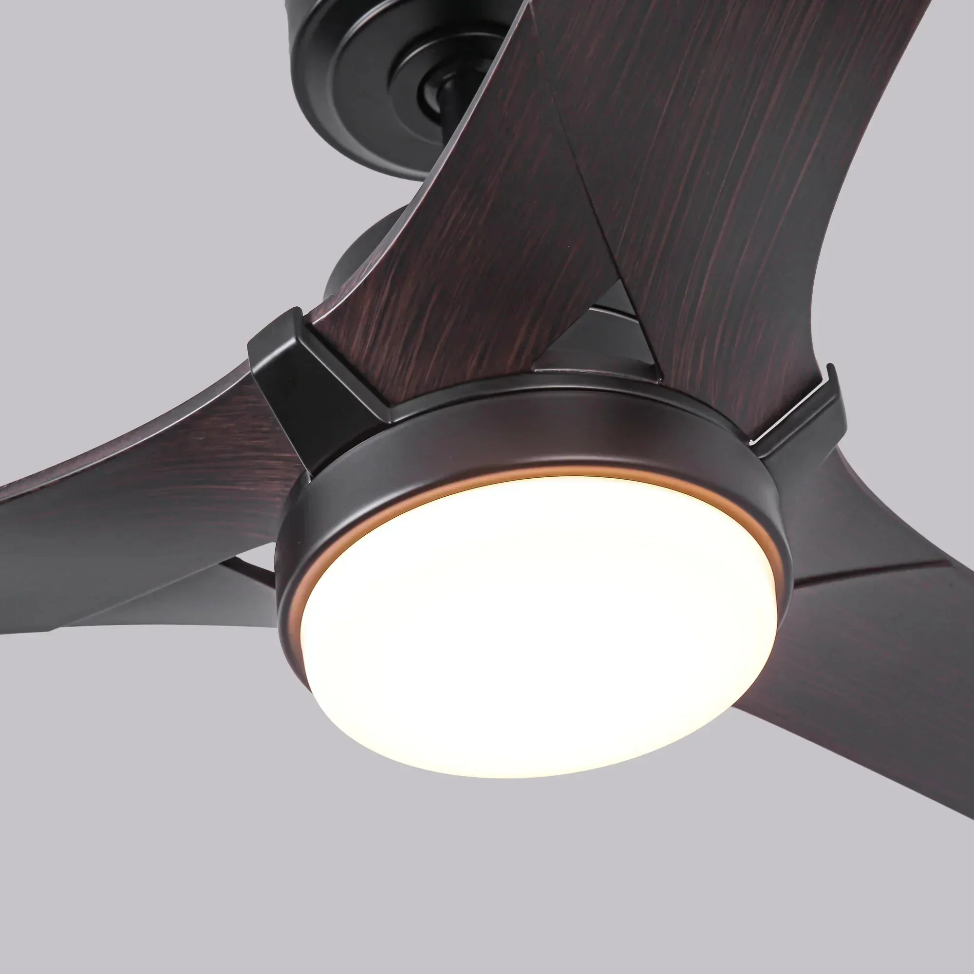 52 Inch Ivy Industrial Downrod Mount LED Ceiling Fan with Remote Control - Image 12