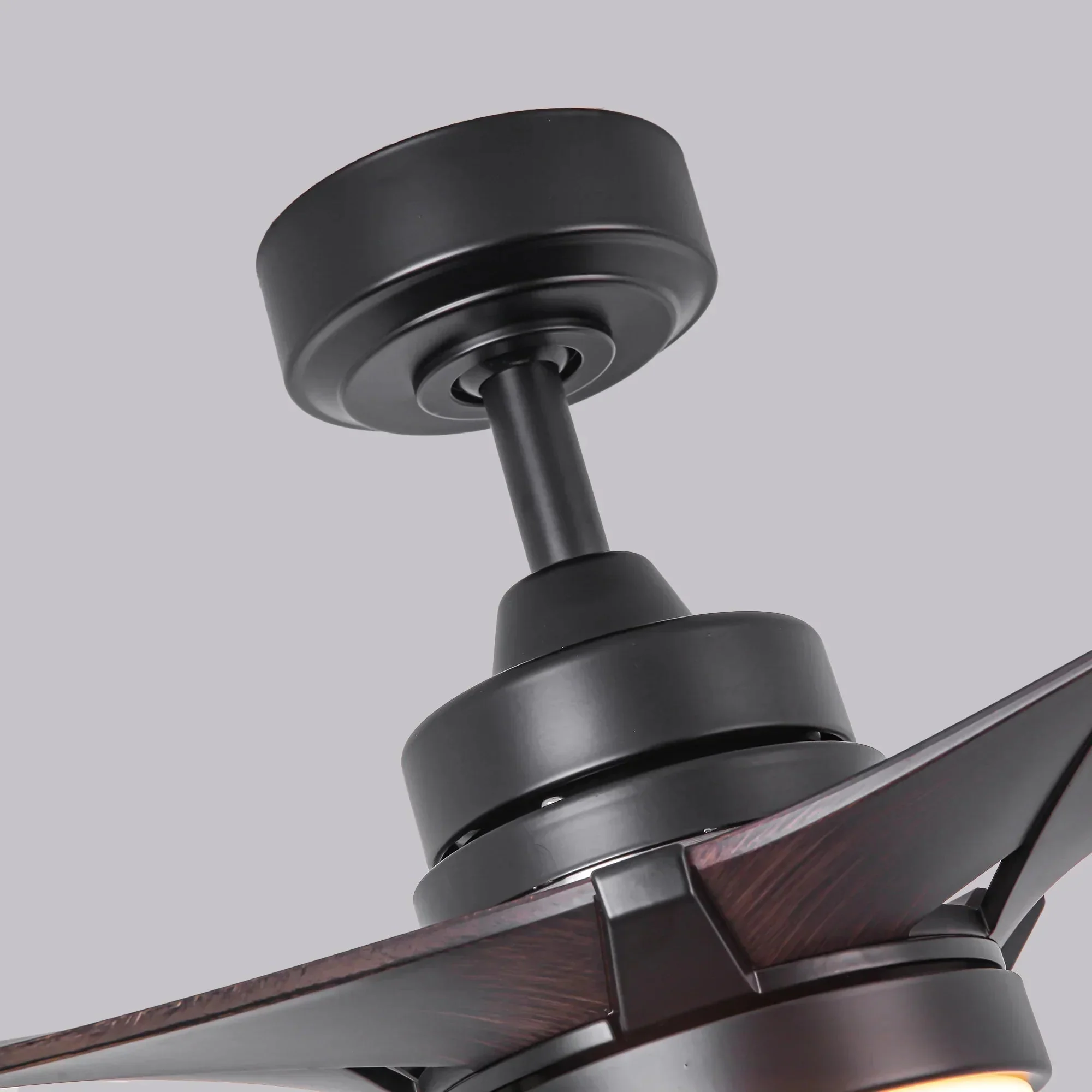52 Inch Ivy Industrial Downrod Mount LED Ceiling Fan with Remote Control - Image 13