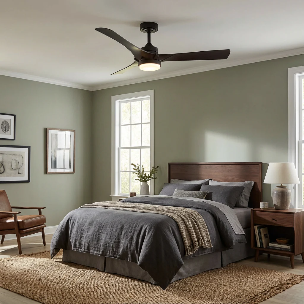 52 Inch Ivy Industrial Downrod Mount LED Ceiling Fan with Remote Control - Image 3