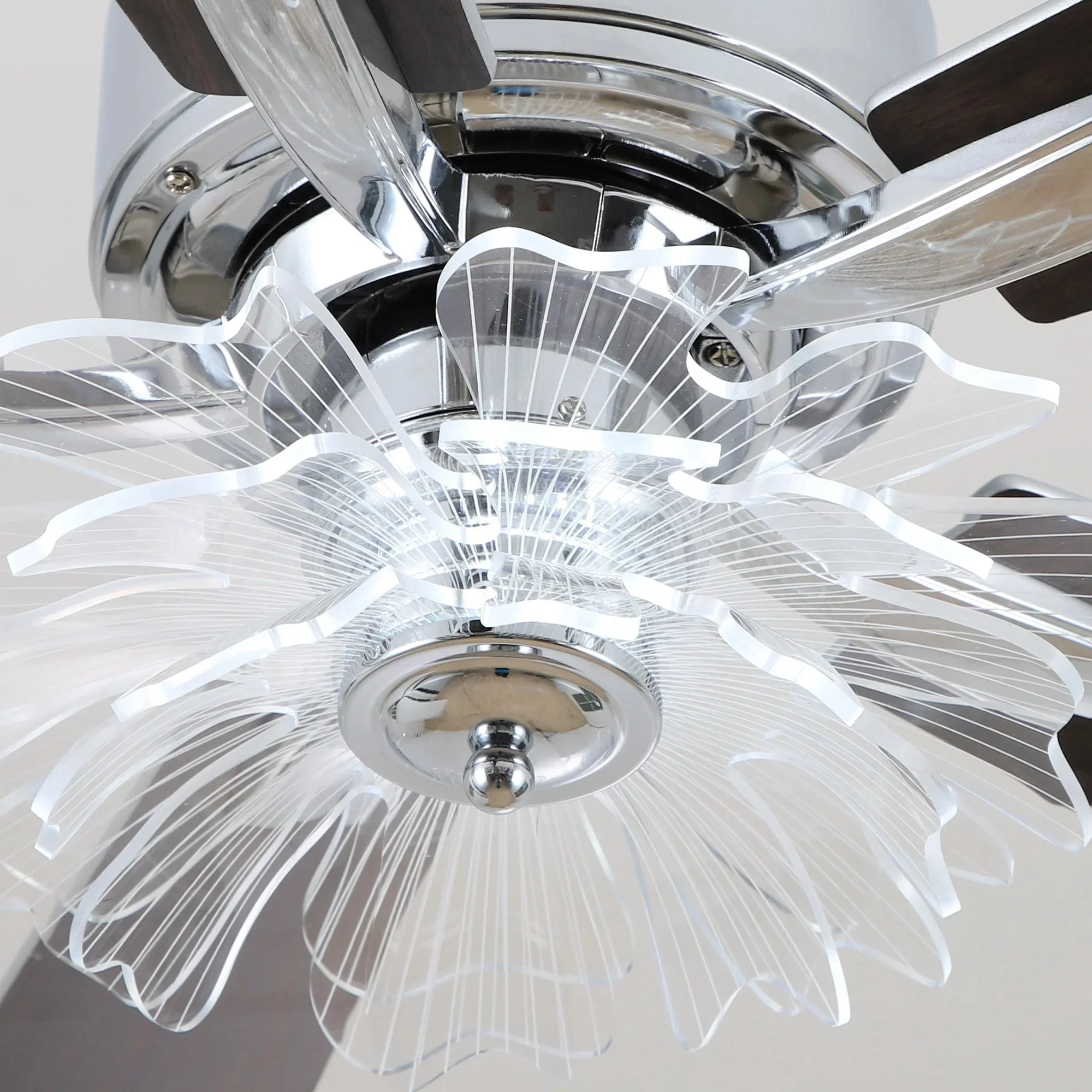 52 Inch Rory Modern Downrod Mount LED Ceiling Fan with Remote Control - Image 16