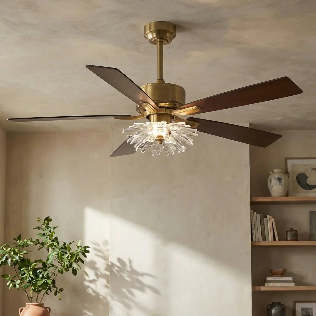 52 Inch Rory Modern Downrod Mount LED Ceiling Fan with Remote Control - Image 4