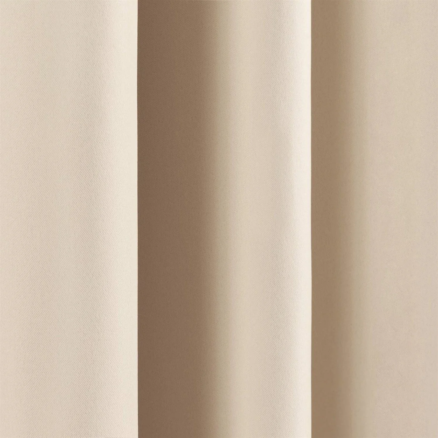 52 x 54 inch Solid Beige Cream Thermal Blackout Curtain Panels - Set of 2 - Image 5