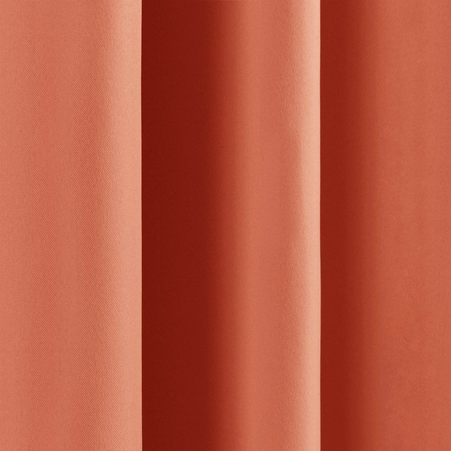 52 x 84 inch Solid Orange Apricot Thermal Blackout Curtain Panels - Set of 2 - Image 3