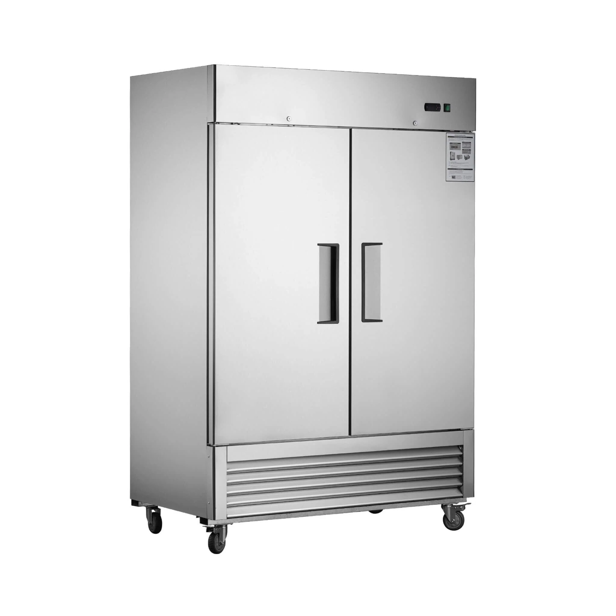54-Inch 42.2 Cu.Ft Commercial Stainless Steel 2-Section Upright Reach-In Freezer (SAK35148) - Image 3
