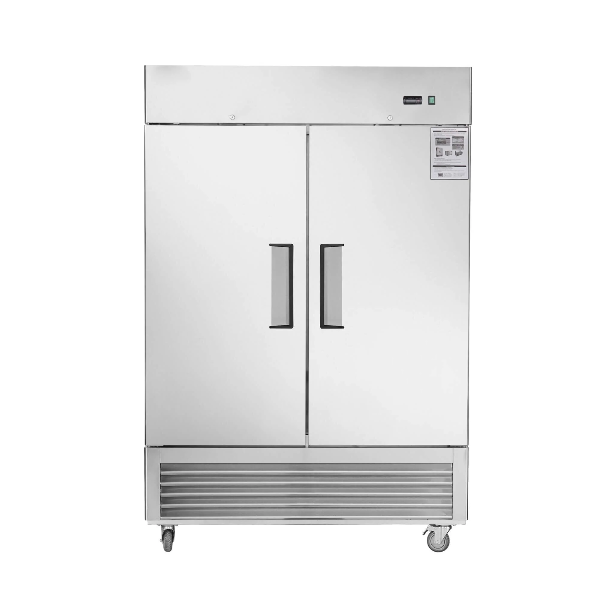 54-Inch 42.2 Cu.Ft Commercial Stainless Steel 2-Section Upright Reach-In Freezer (SAK35148) - Image 9