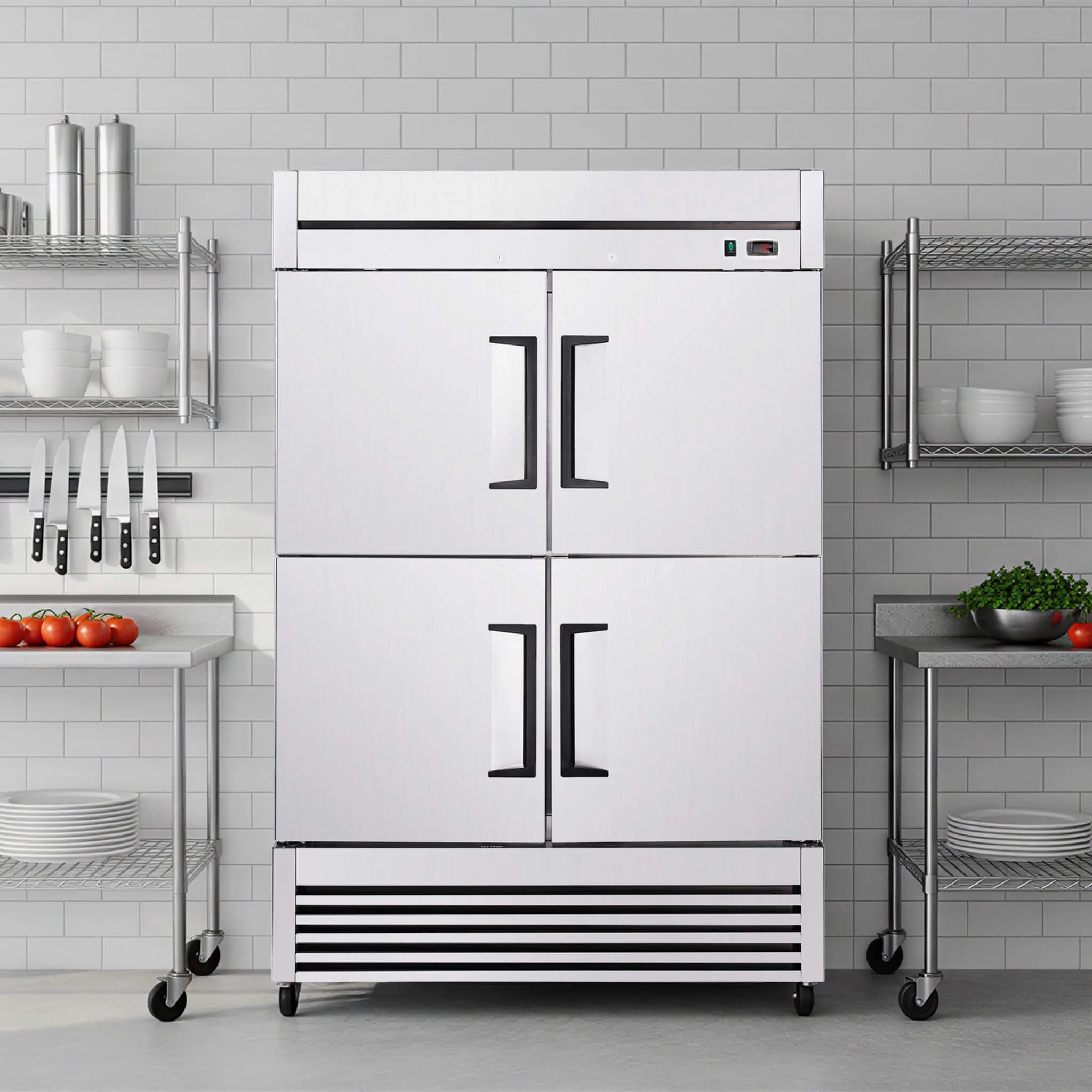 54-Inch 49 Cu.Ft Commercial 6-Shelves Stainless Steel Reach-In Freezer (SAK10247) - Image 11