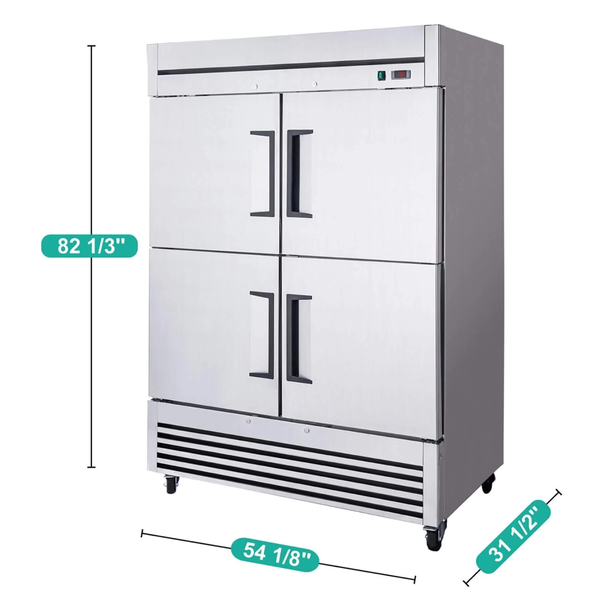 54-Inch 49 Cu.Ft Commercial 6-Shelves Stainless Steel Reach-In Freezer (SAK10247) - Image 14