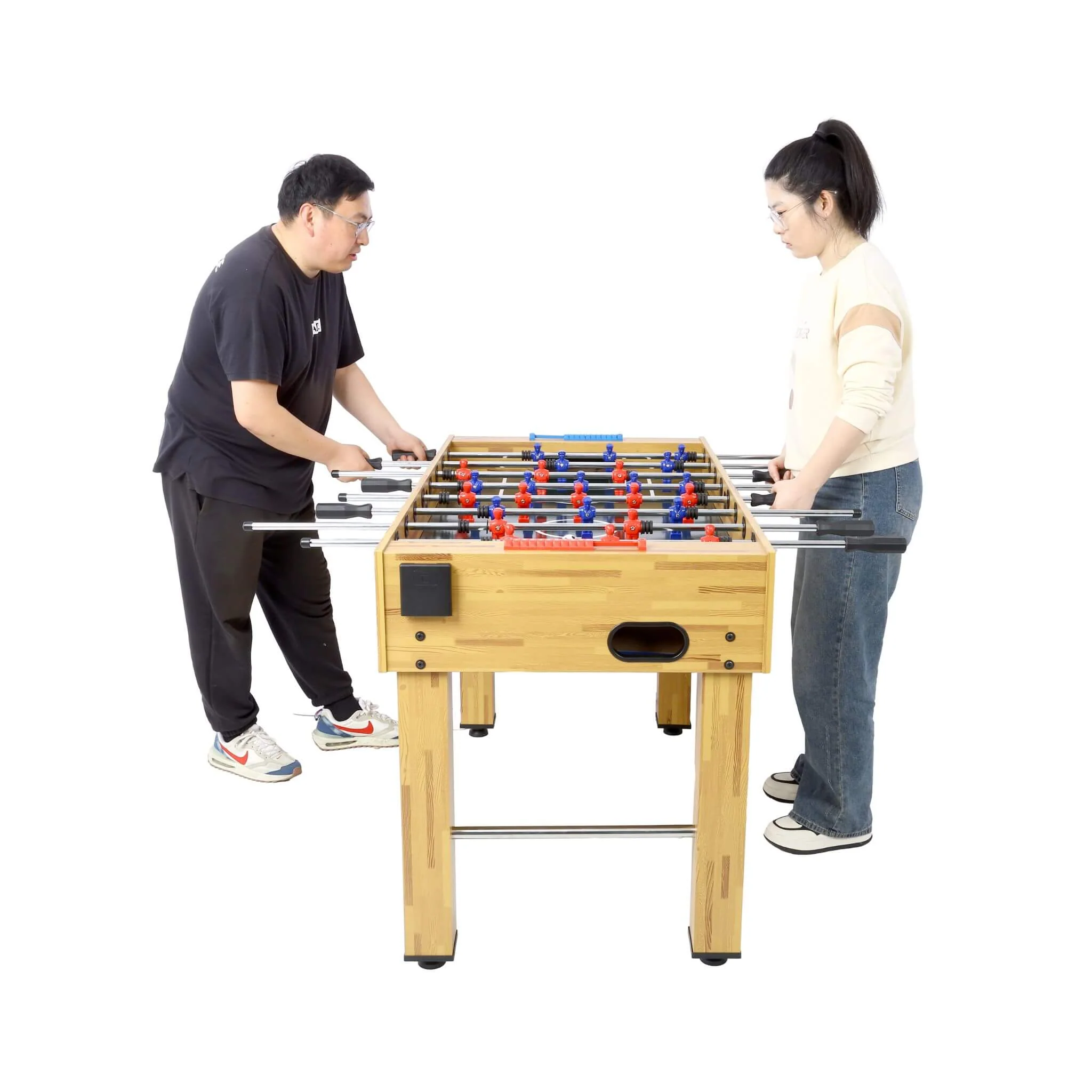 54-Inch Hurricane Light Cherry Foosball Table With Accessories (SAK38651) - Image 17
