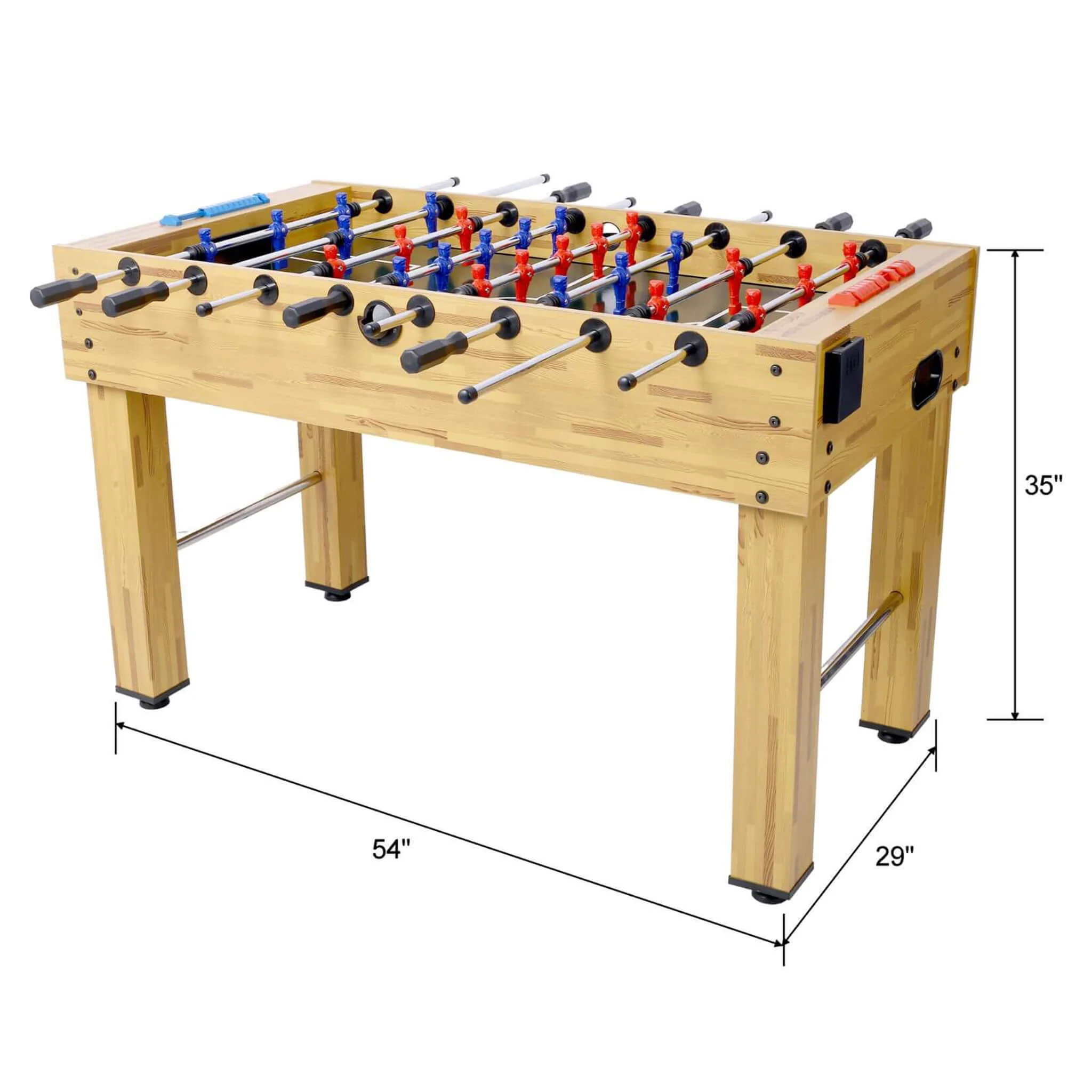 54-Inch Hurricane Light Cherry Foosball Table With Accessories (SAK38651) - Image 18