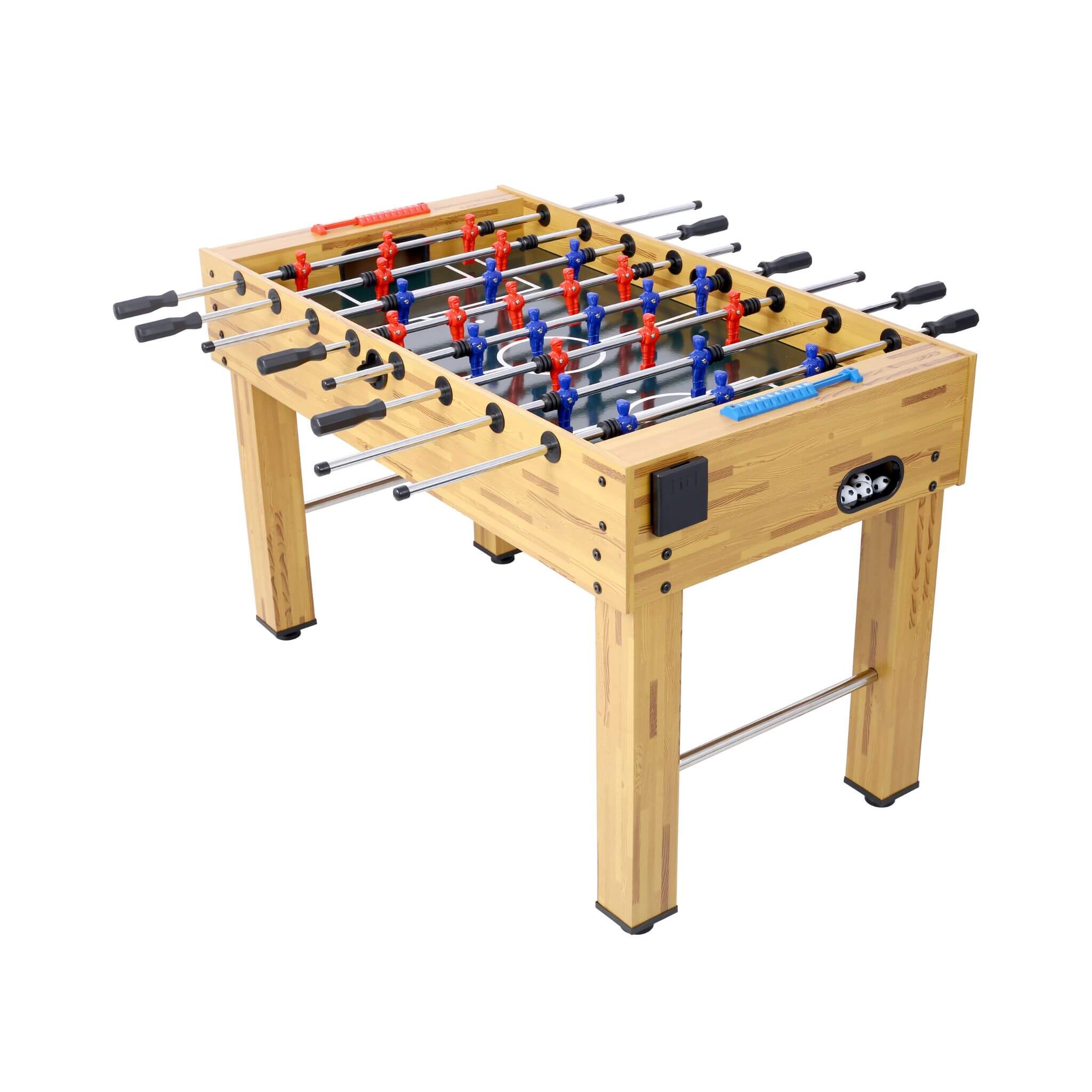 54-Inch Hurricane Light Cherry Foosball Table With Accessories (SAK38651) - Image 3