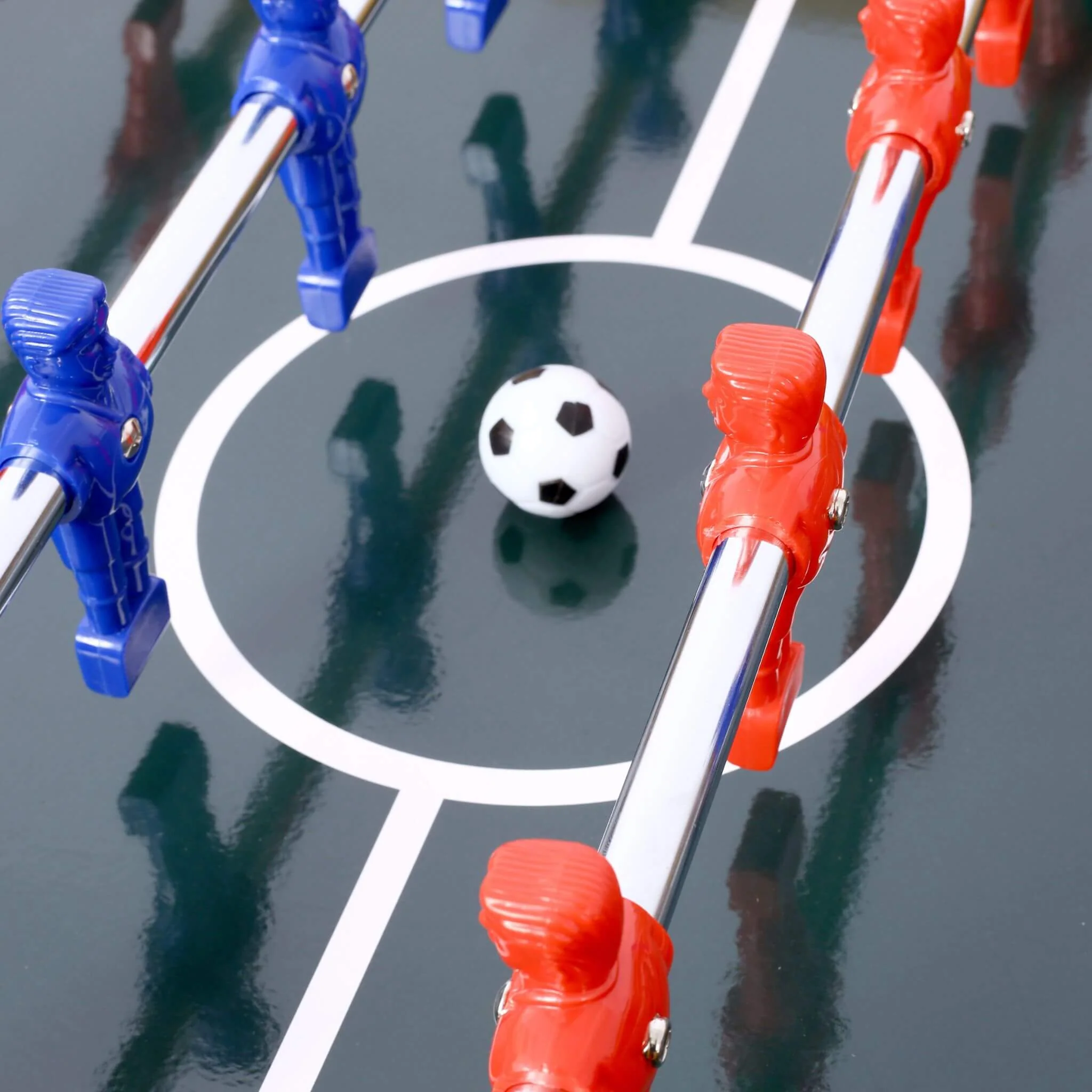 54-Inch Hurricane Light Cherry Foosball Table With Accessories (SAK38651) - Image 4
