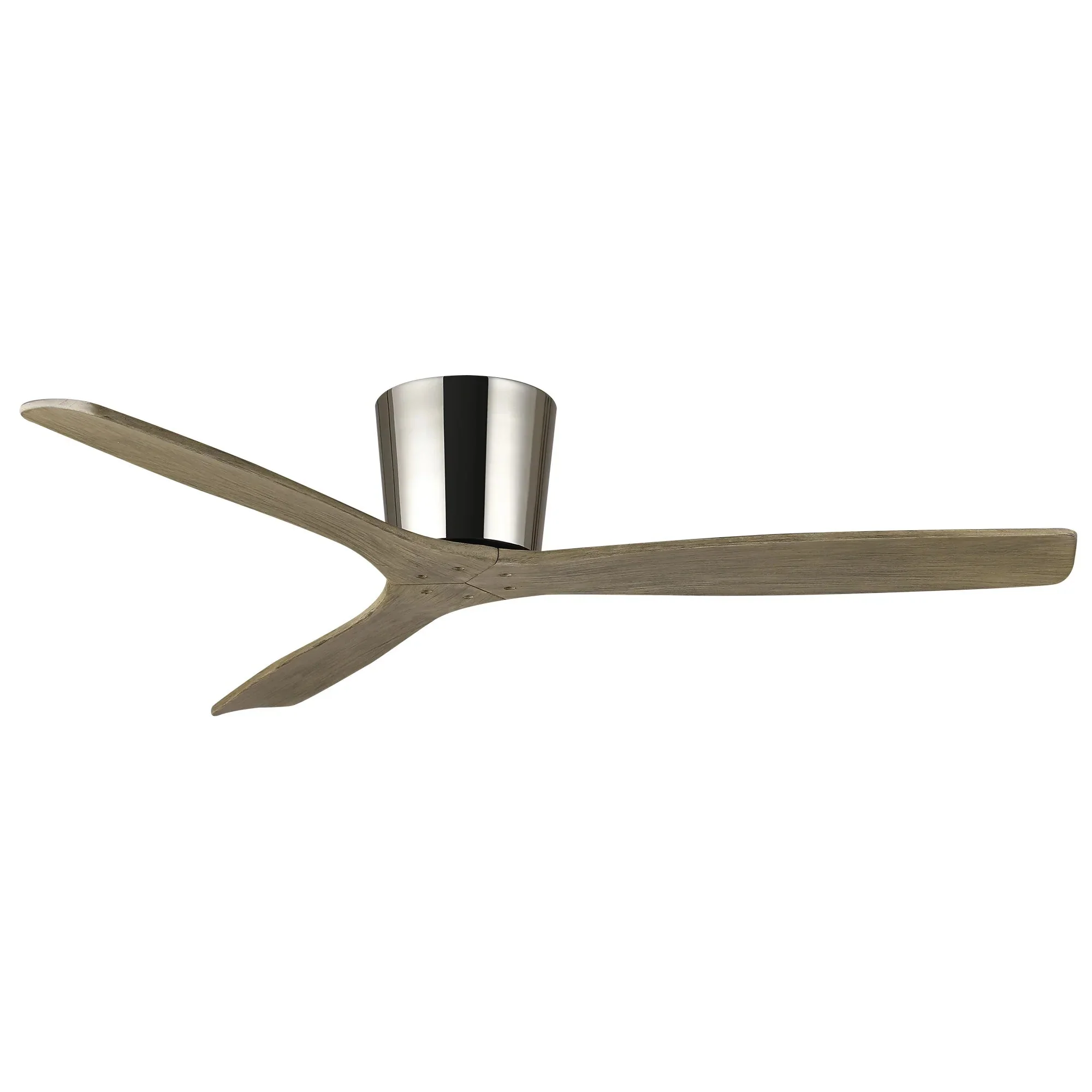 54 Inch Ward Solid Wood Blades Flush Mount Ceiling Fan with Remote Control - Image 9
