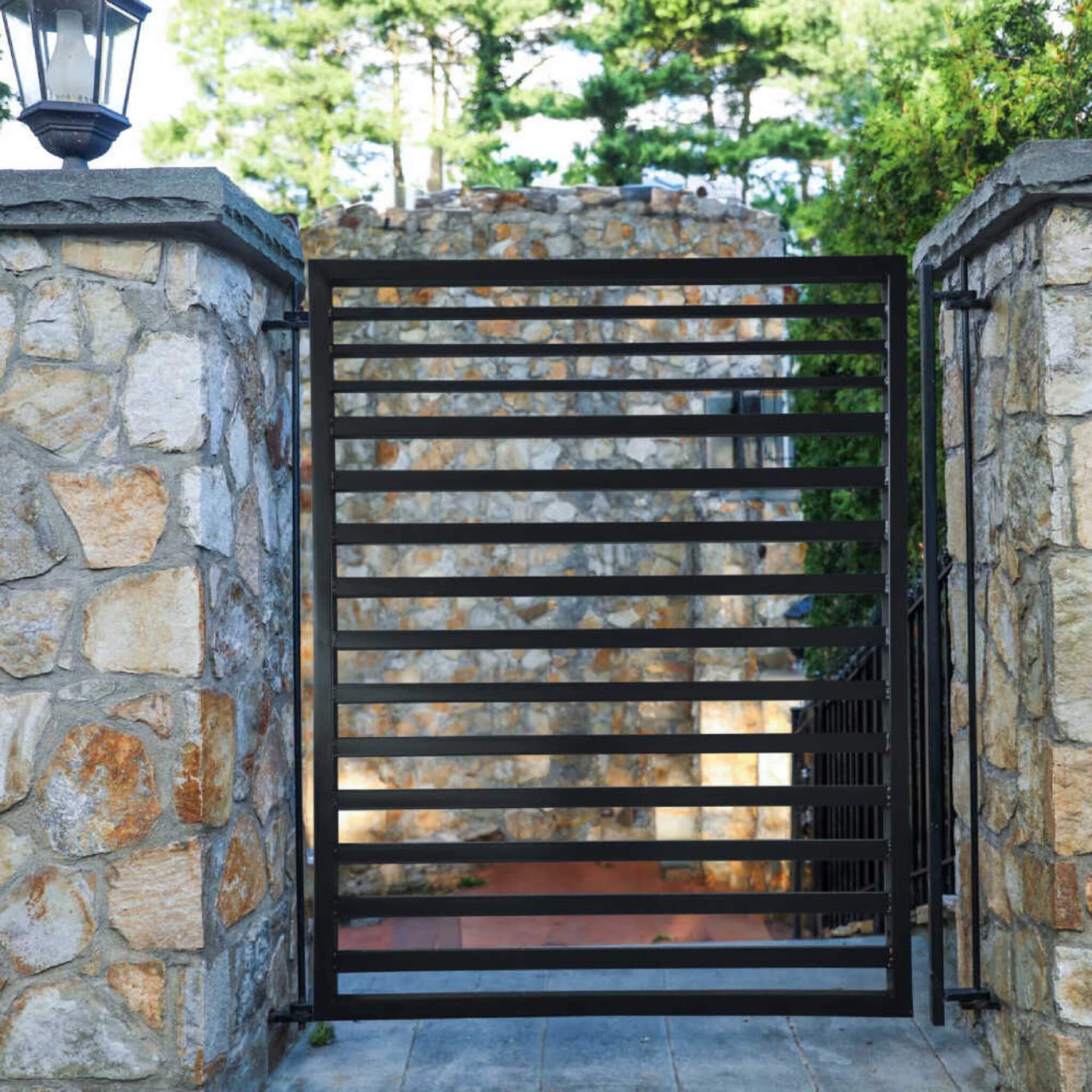 5FT Heavy-Duty Sofia Powder-Coated Galvanized Steel Pedestrian Gate (SAK12567) - Image 4
