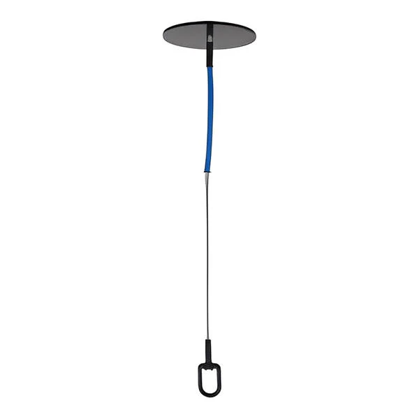 5K Drop Thru Anchor with Swivel D-Ring - 4in Round Plate - Cable - All Lengths - Image 2