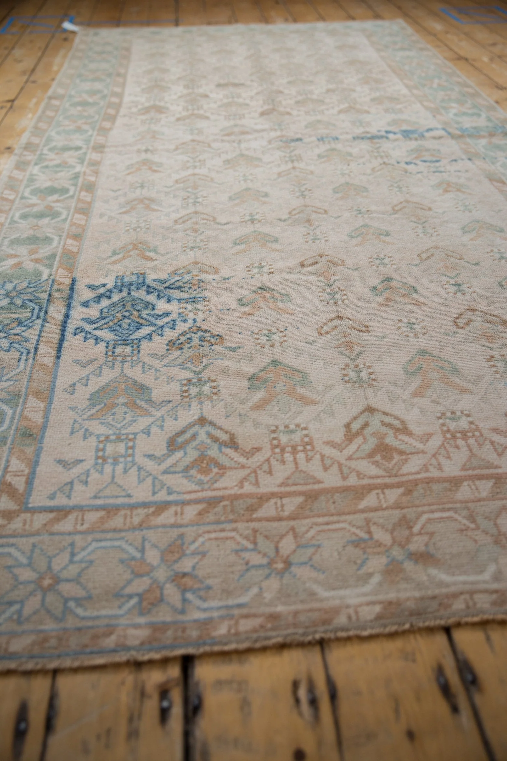 5x10.5 Vintage Distressed Oushak Rug Runner - Image 3