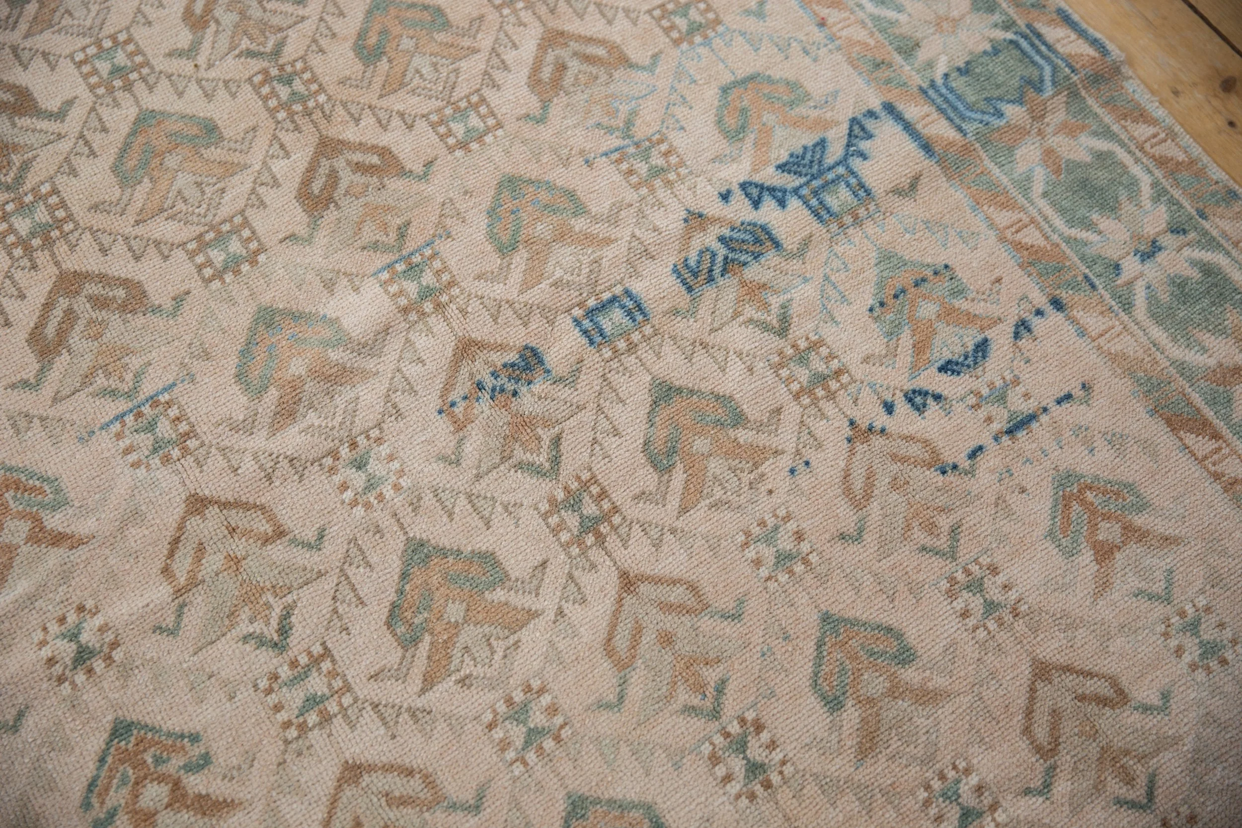 5x10.5 Vintage Distressed Oushak Rug Runner - Image 5