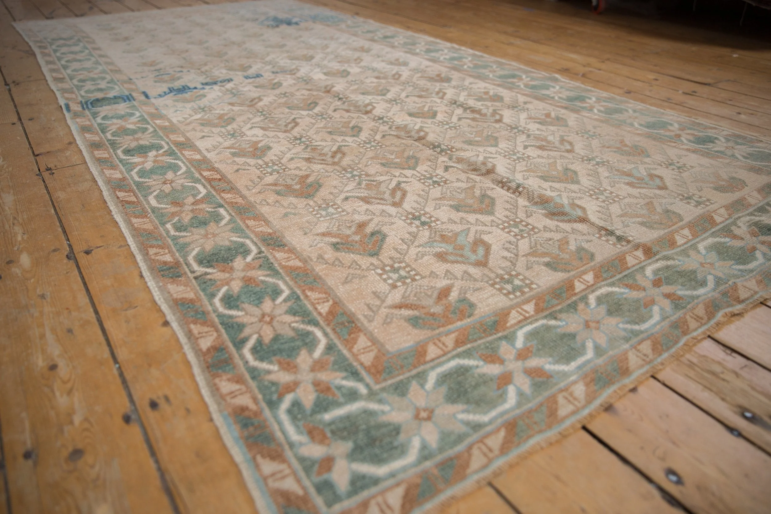 5x10.5 Vintage Distressed Oushak Rug Runner - Image 6