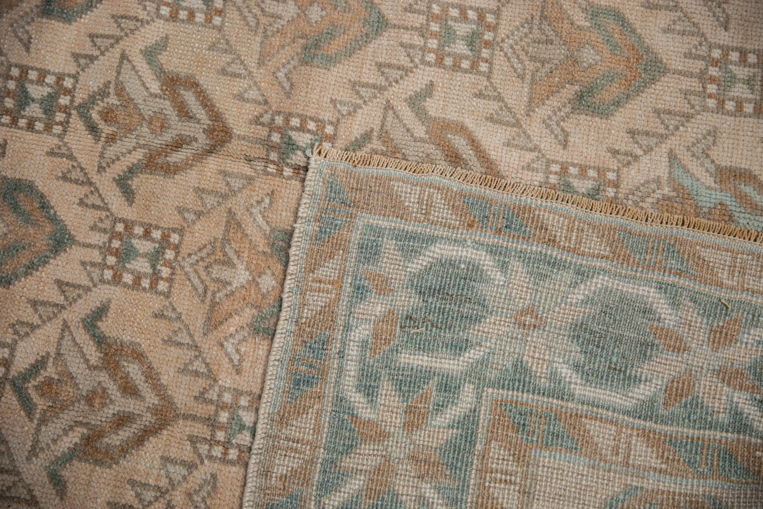 5x10.5 Vintage Distressed Oushak Rug Runner - Image 9