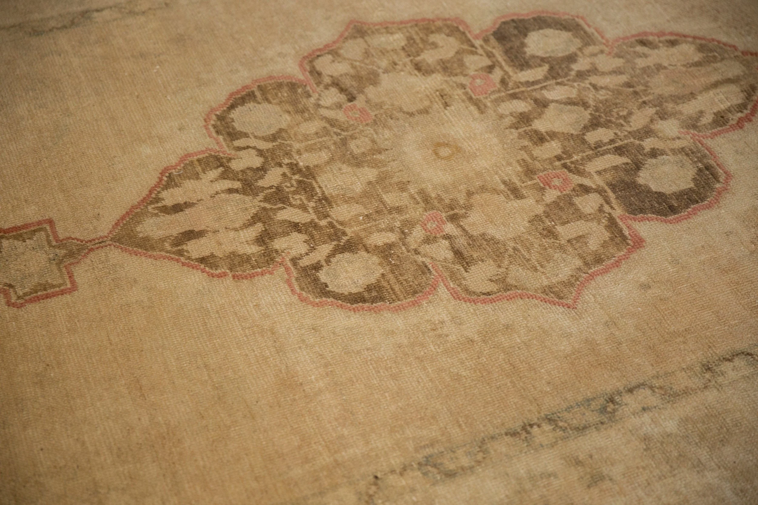 5x10 Vintage Distressed Oushak Rug Runner - Image 7