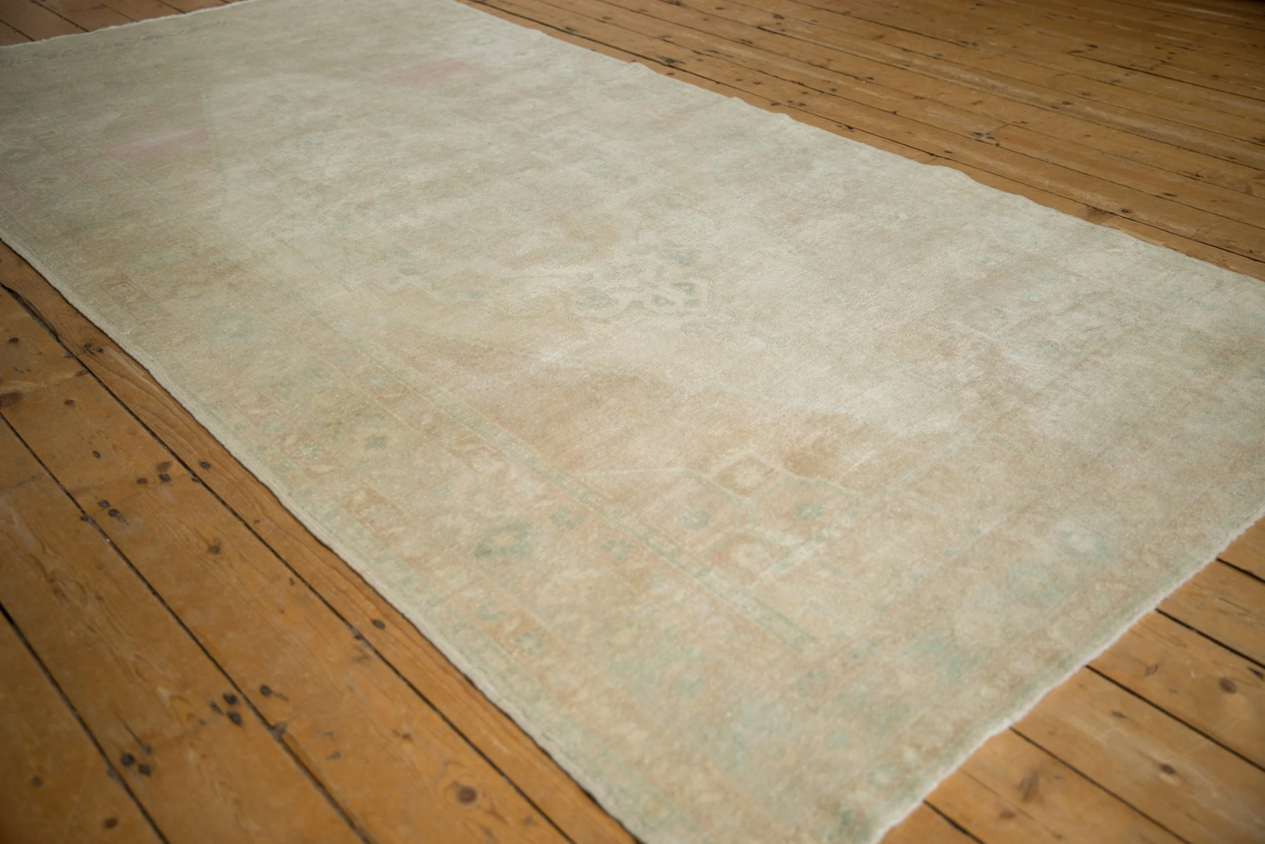 5x10 Vintage Distressed Oushak Rug Runner - Image 4