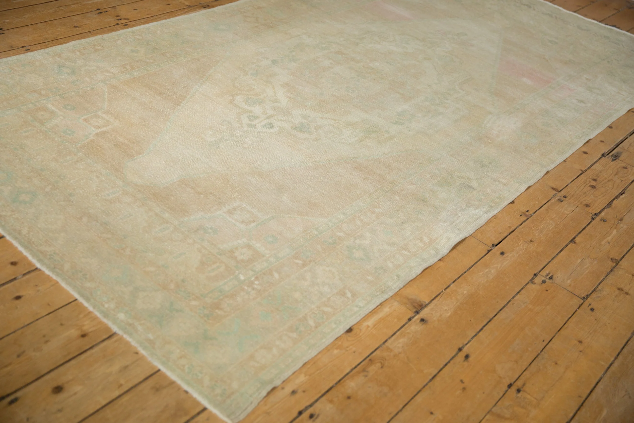 5x10 Vintage Distressed Oushak Rug Runner - Image 6