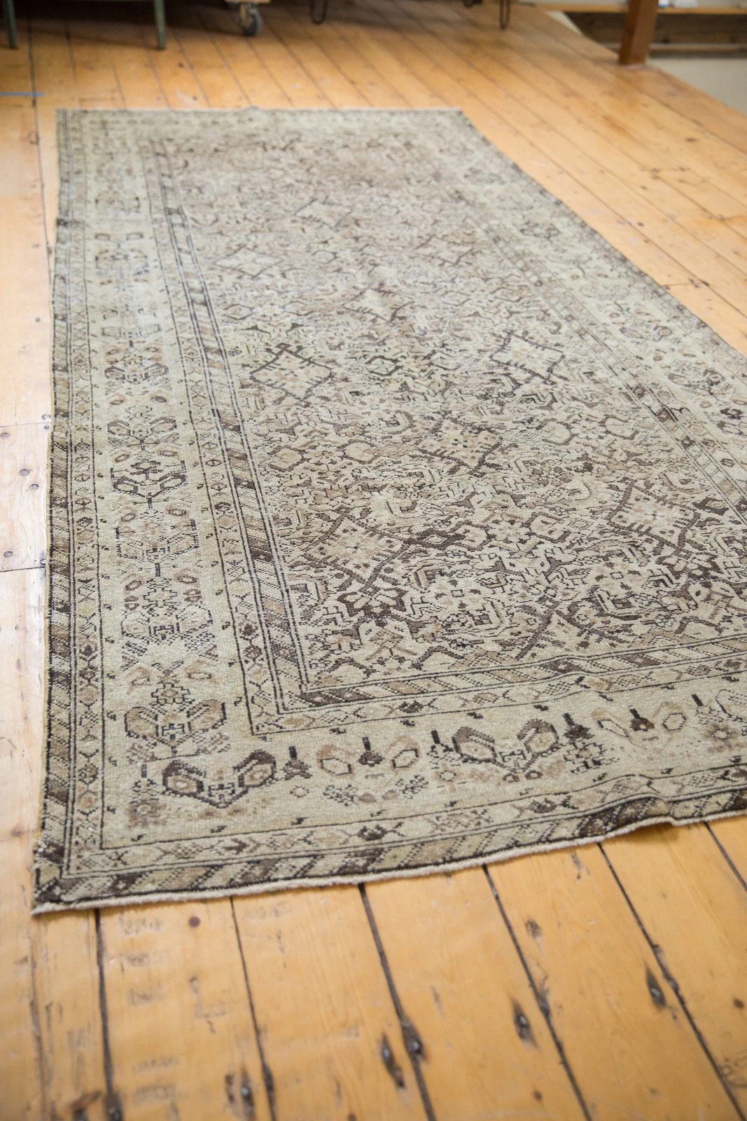 5x10 Vintage Hamadan Rug Runner - Image 8