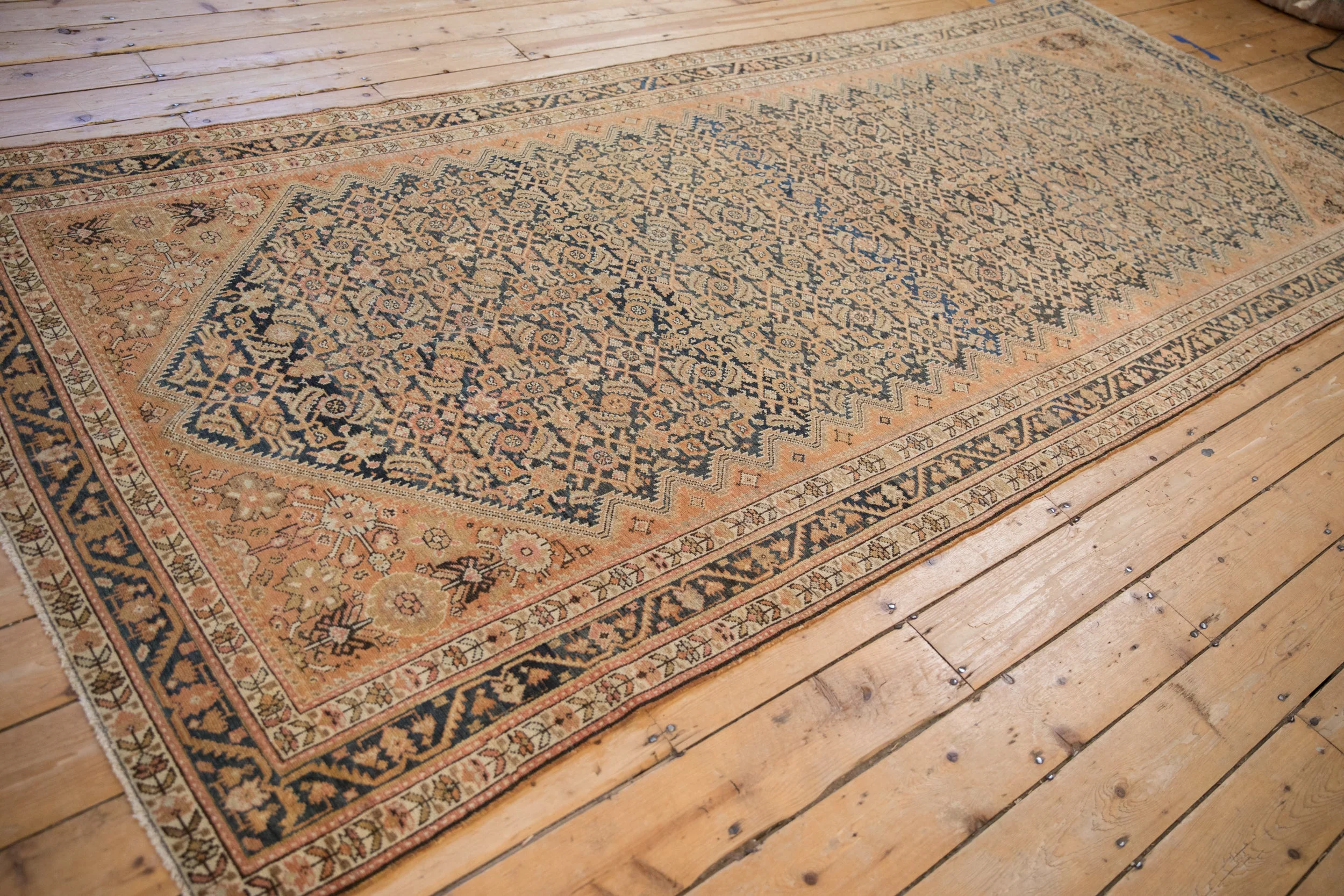 5x11.5 Vintage Distressed Malayer Rug Runner - Image 10