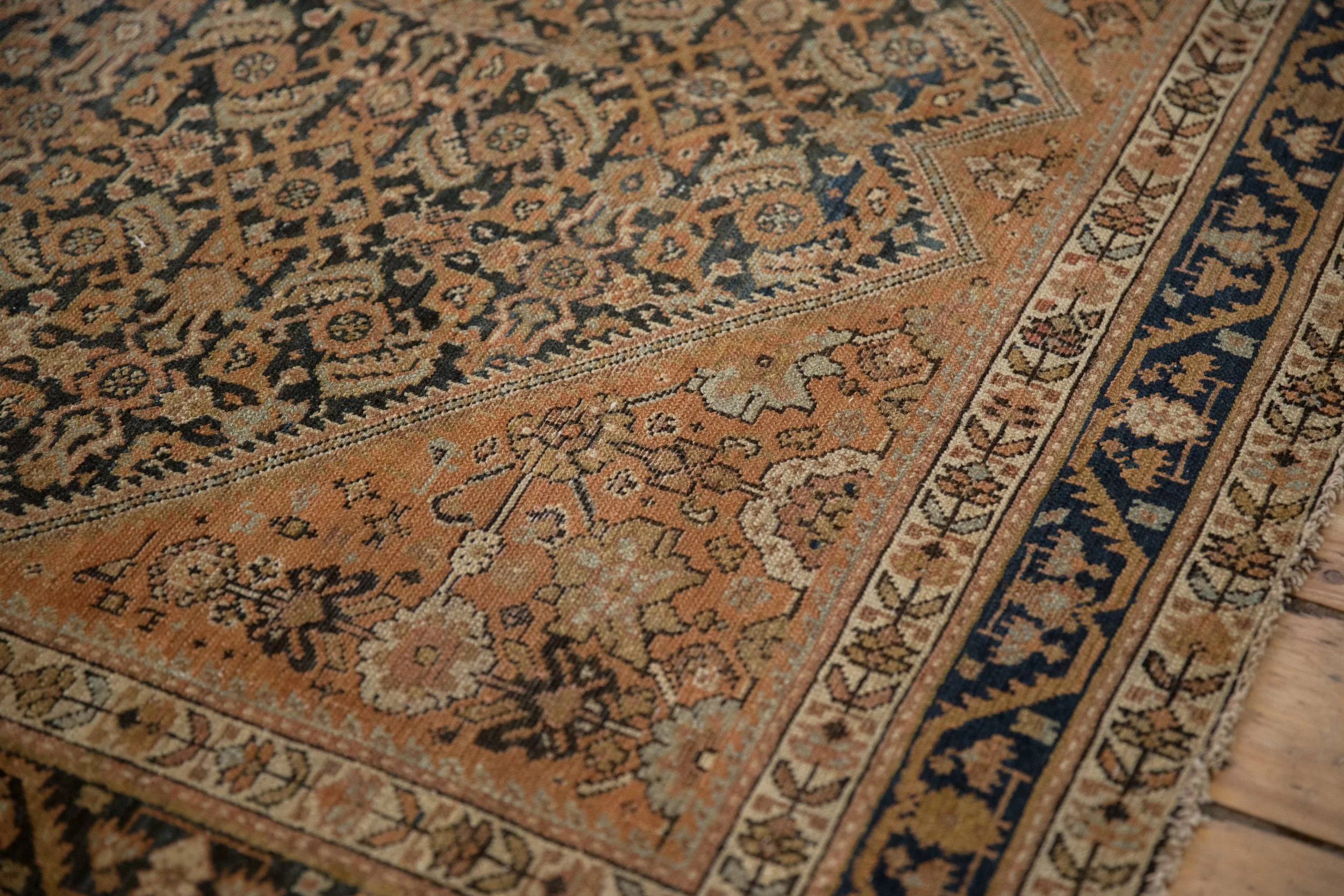 5x11.5 Vintage Distressed Malayer Rug Runner - Image 5