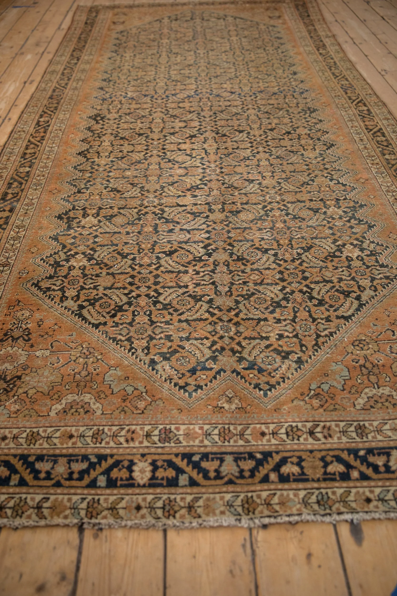 5x11.5 Vintage Distressed Malayer Rug Runner - Image 6