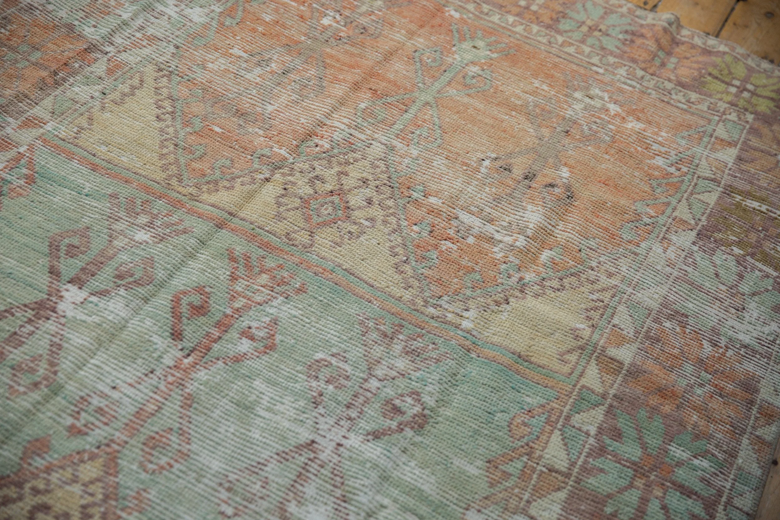 5x11.5 Vintage Distressed Oushak Rug Runner - Image 10