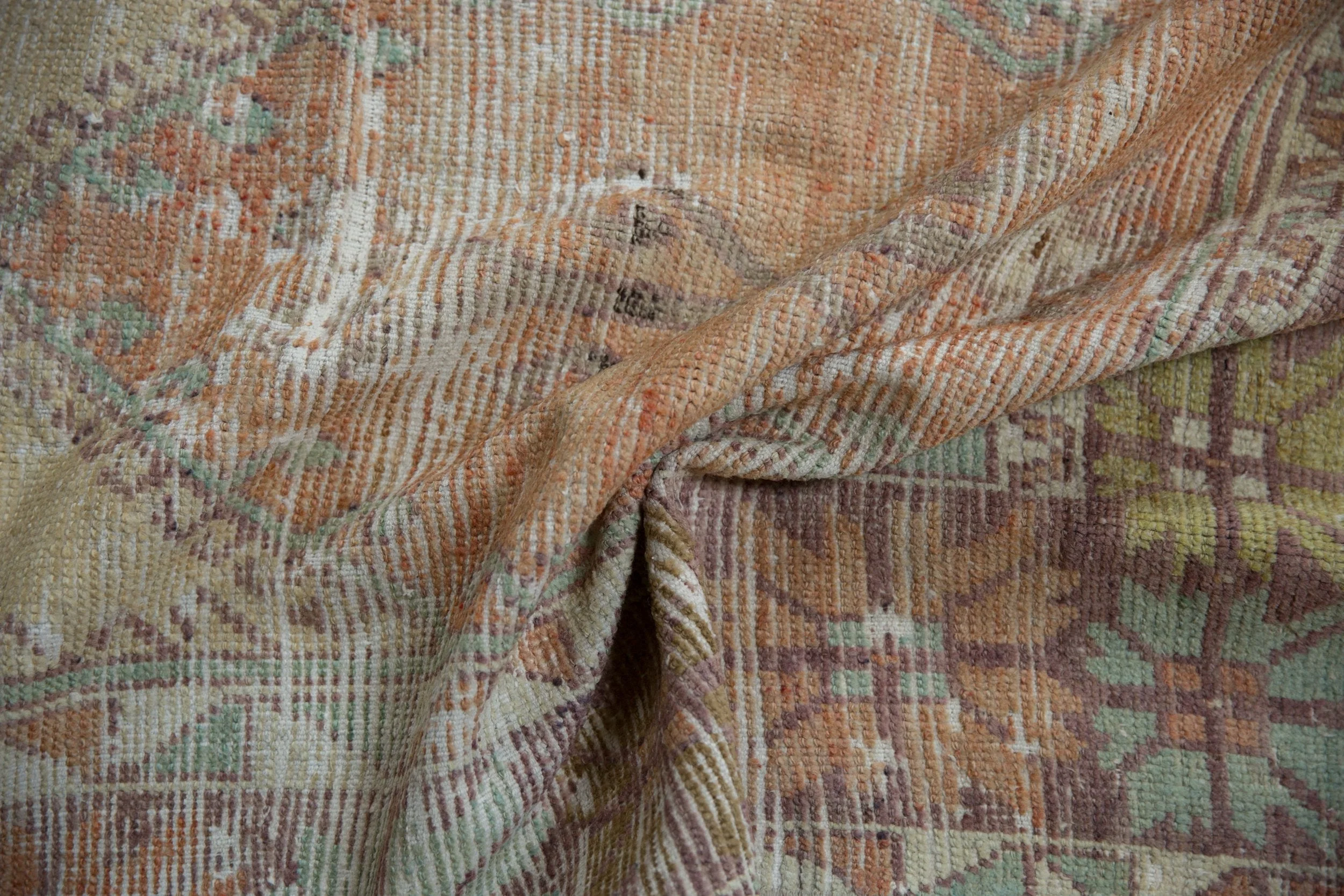 5x11.5 Vintage Distressed Oushak Rug Runner - Image 11