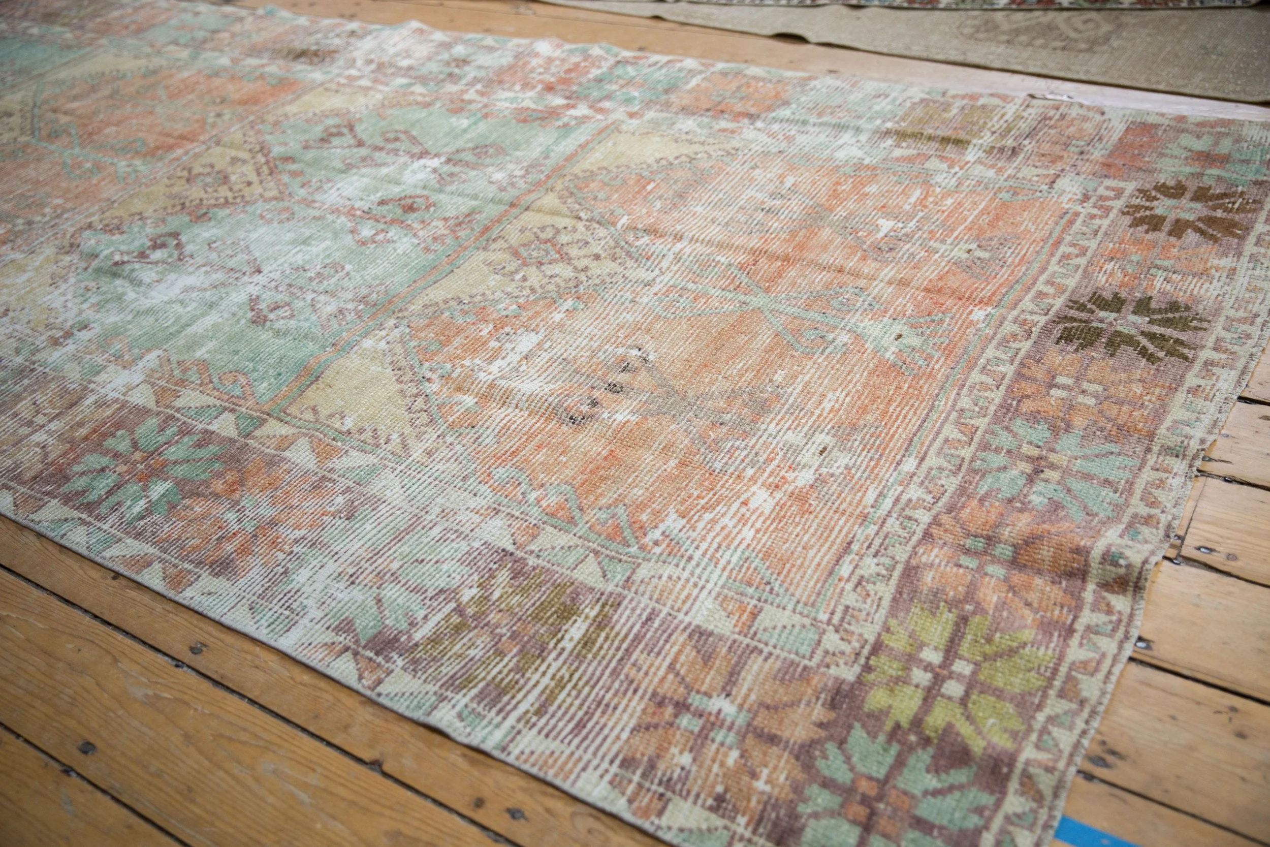 5x11.5 Vintage Distressed Oushak Rug Runner - Image 3