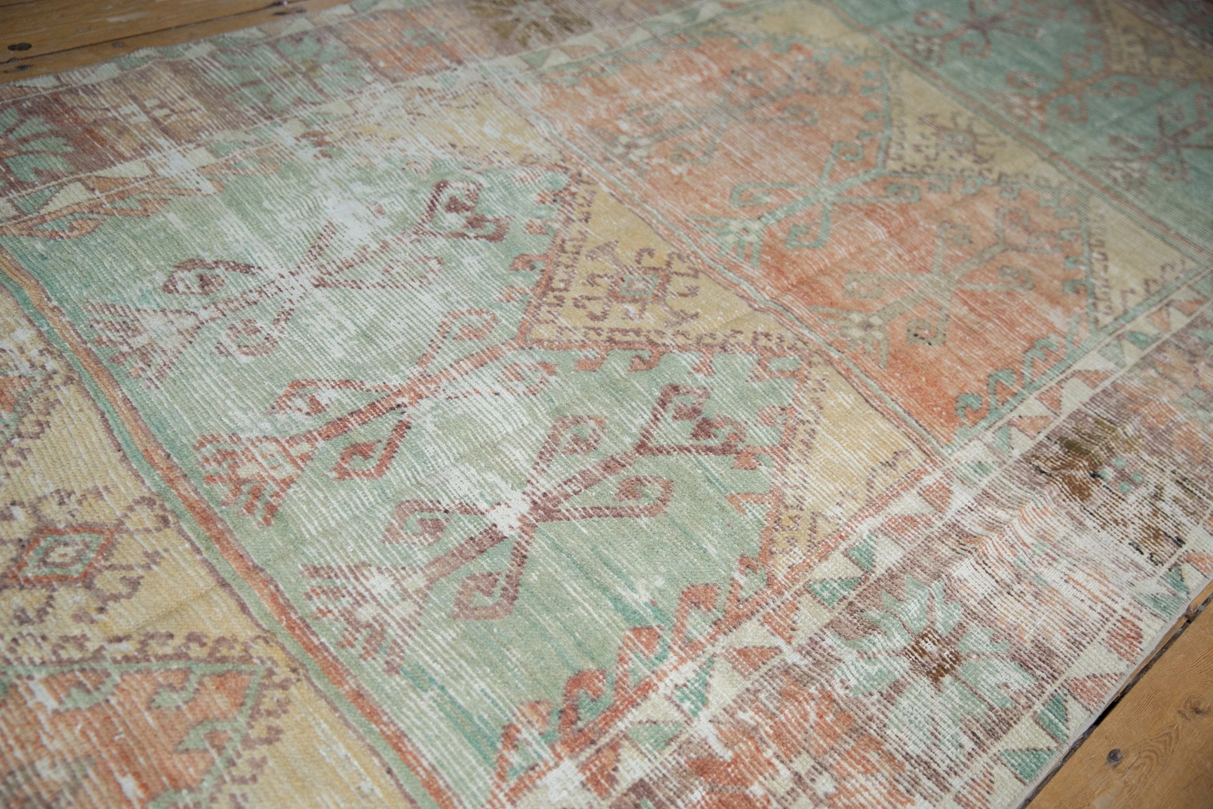 5x11.5 Vintage Distressed Oushak Rug Runner - Image 6