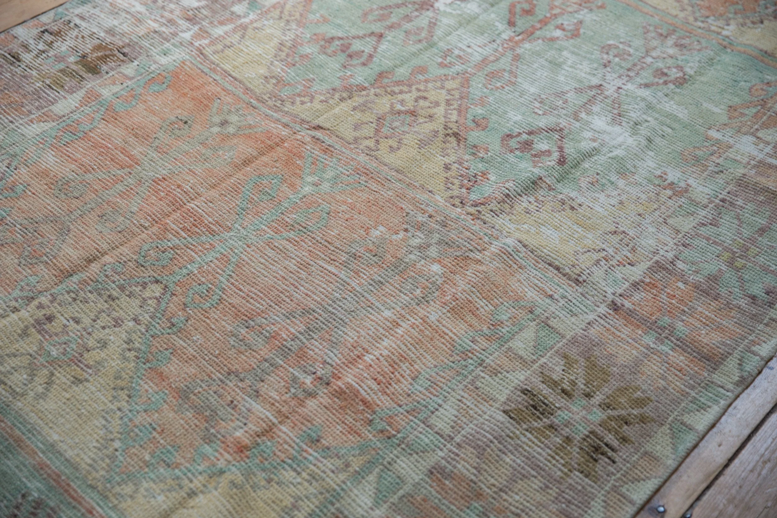 5x11.5 Vintage Distressed Oushak Rug Runner - Image 9