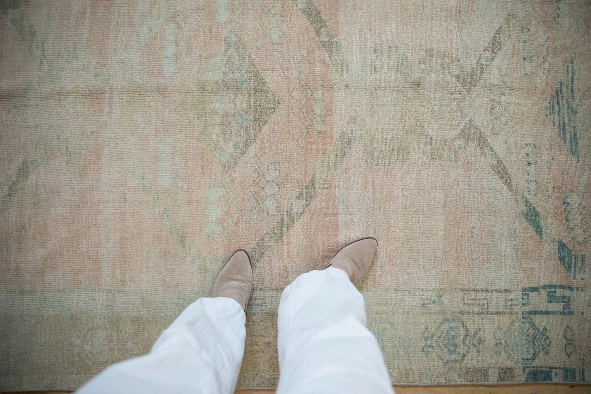 5x11 Vintage Distressed Oushak Rug Runner - Image 2