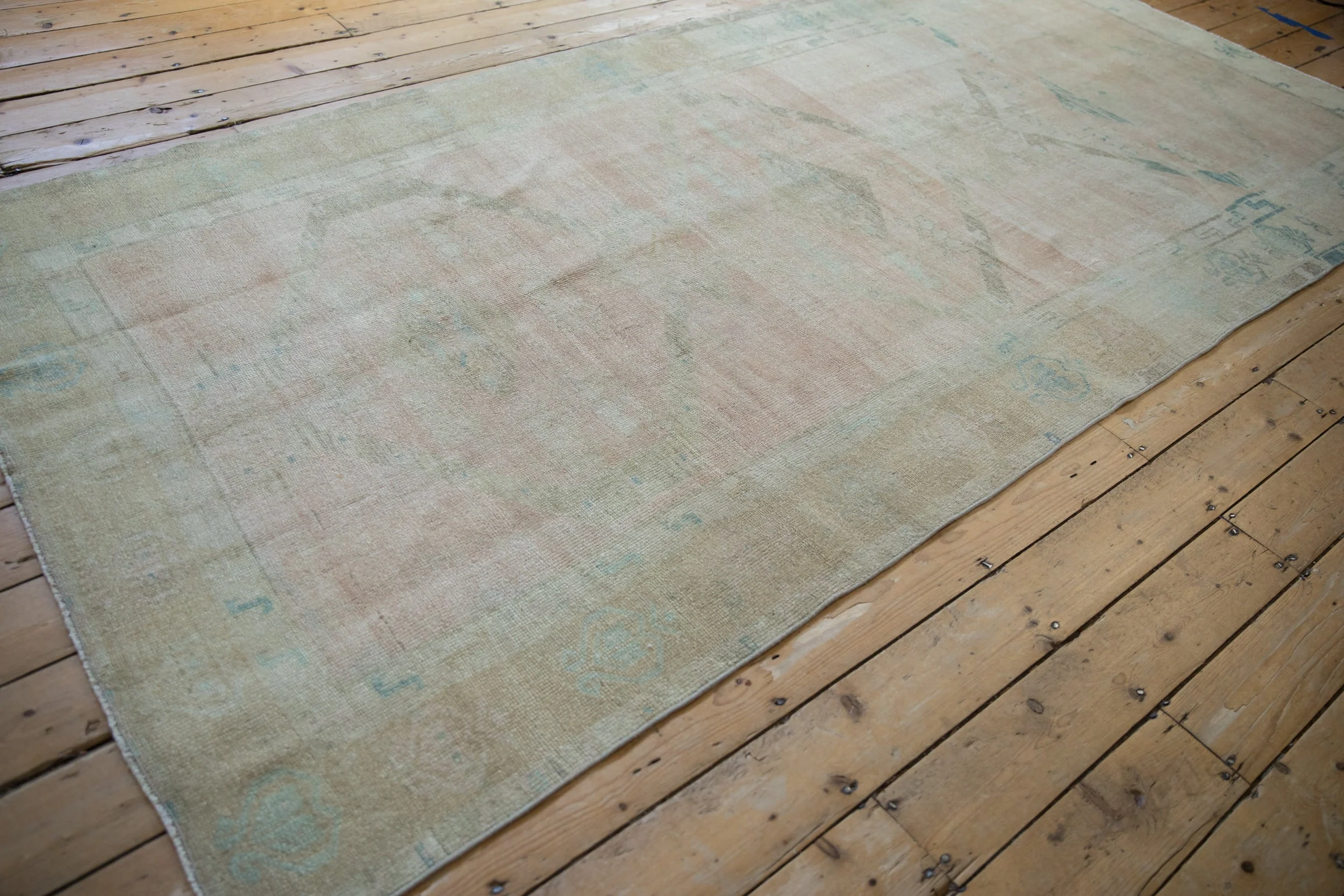 5x11 Vintage Distressed Oushak Rug Runner - Image 9