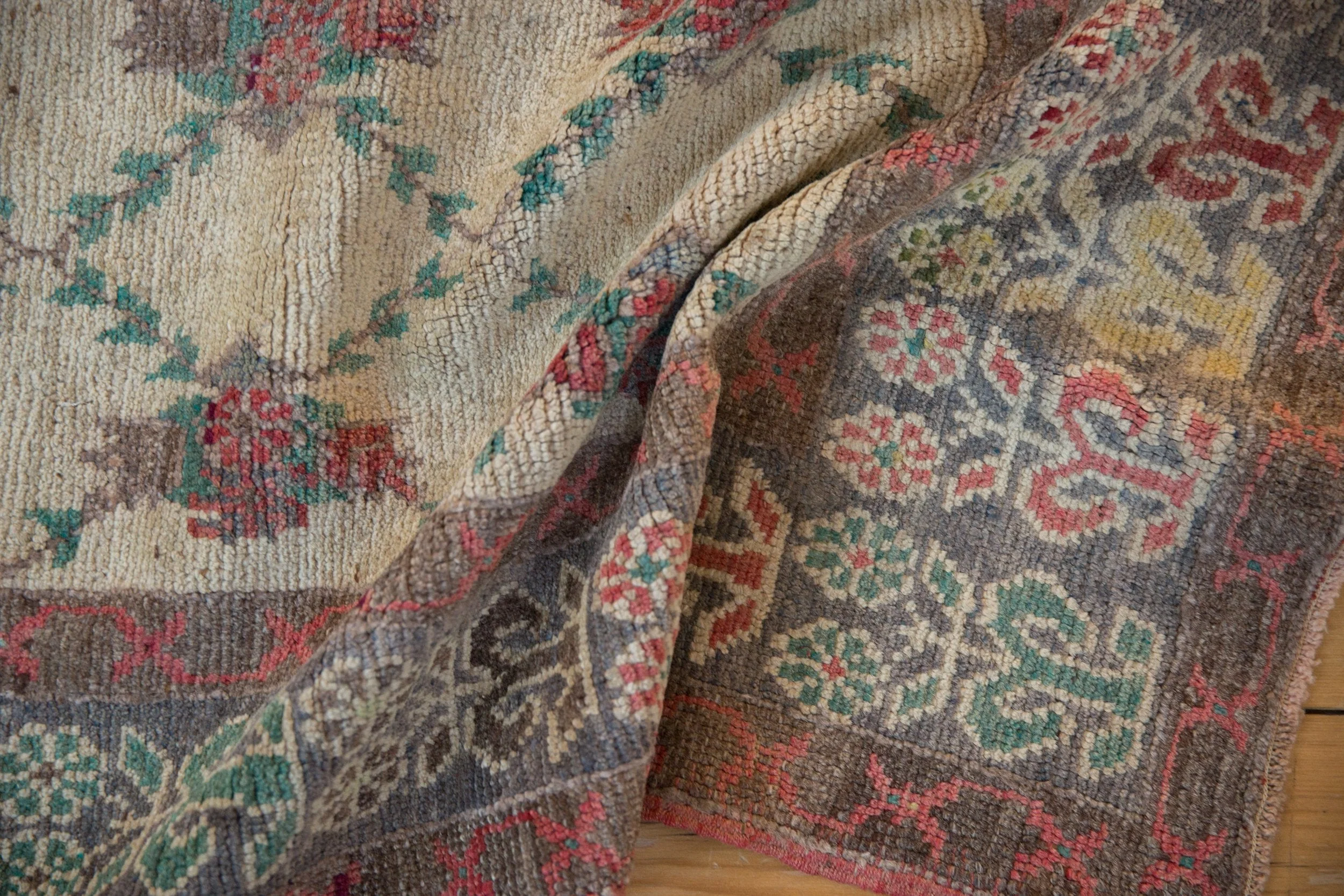 5x11 Vintage Distressed Oushak Rug Runner - Image 8