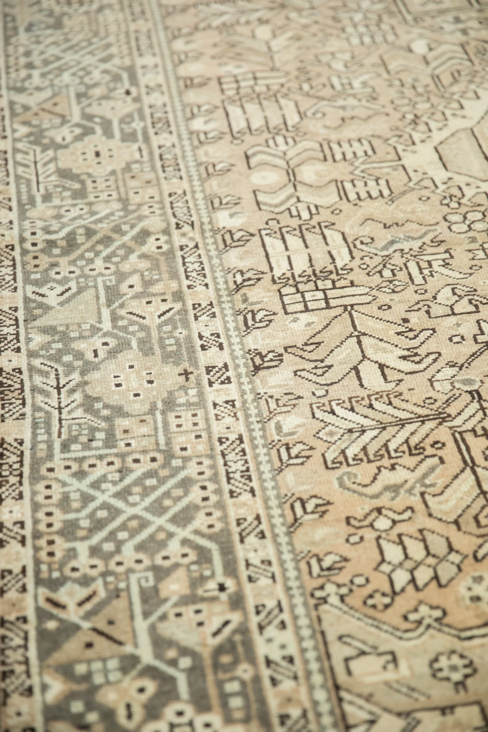 5x12.5 Vintage Distressed Karaja Rug Runner - Image 5