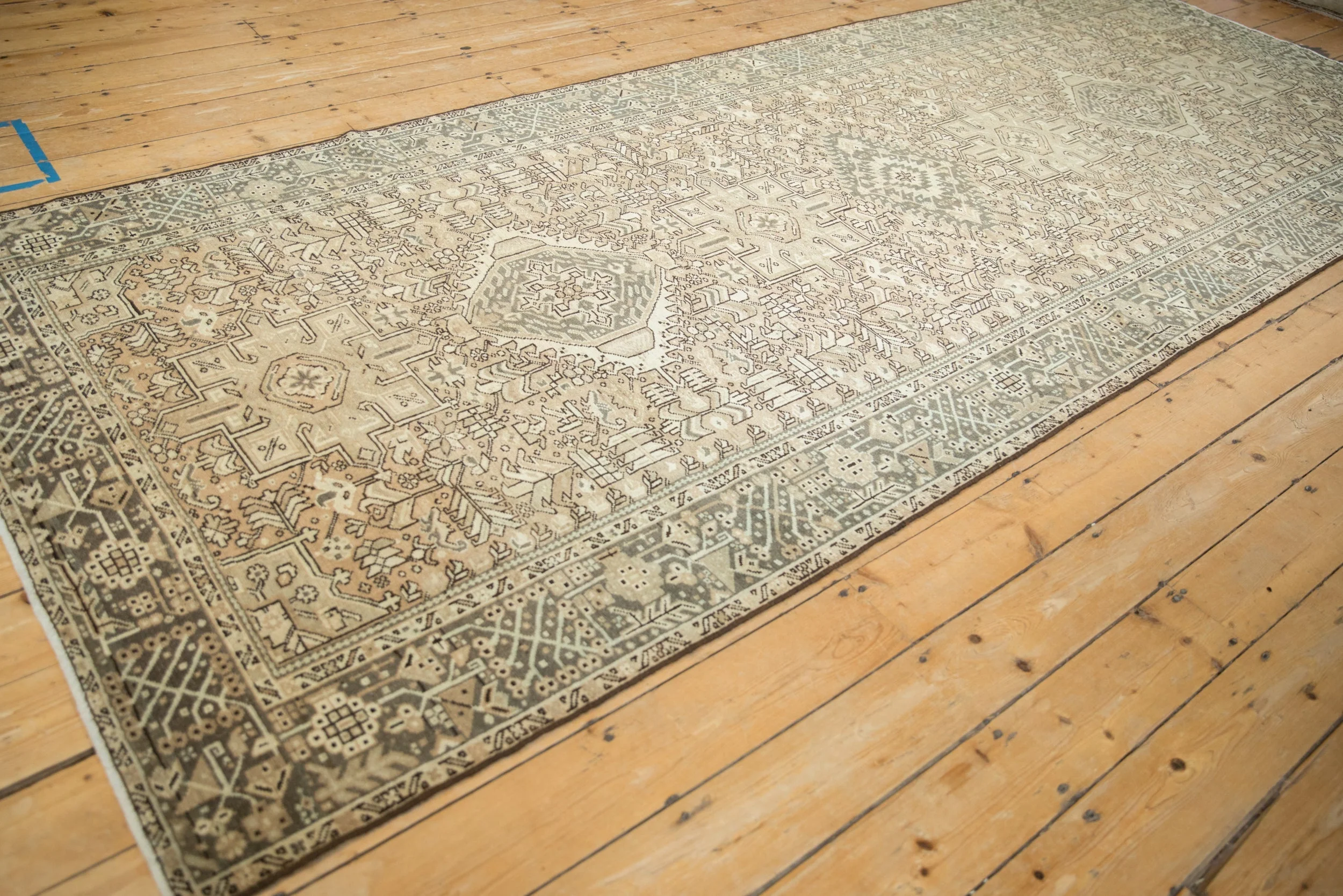 5x12.5 Vintage Distressed Karaja Rug Runner - Image 6