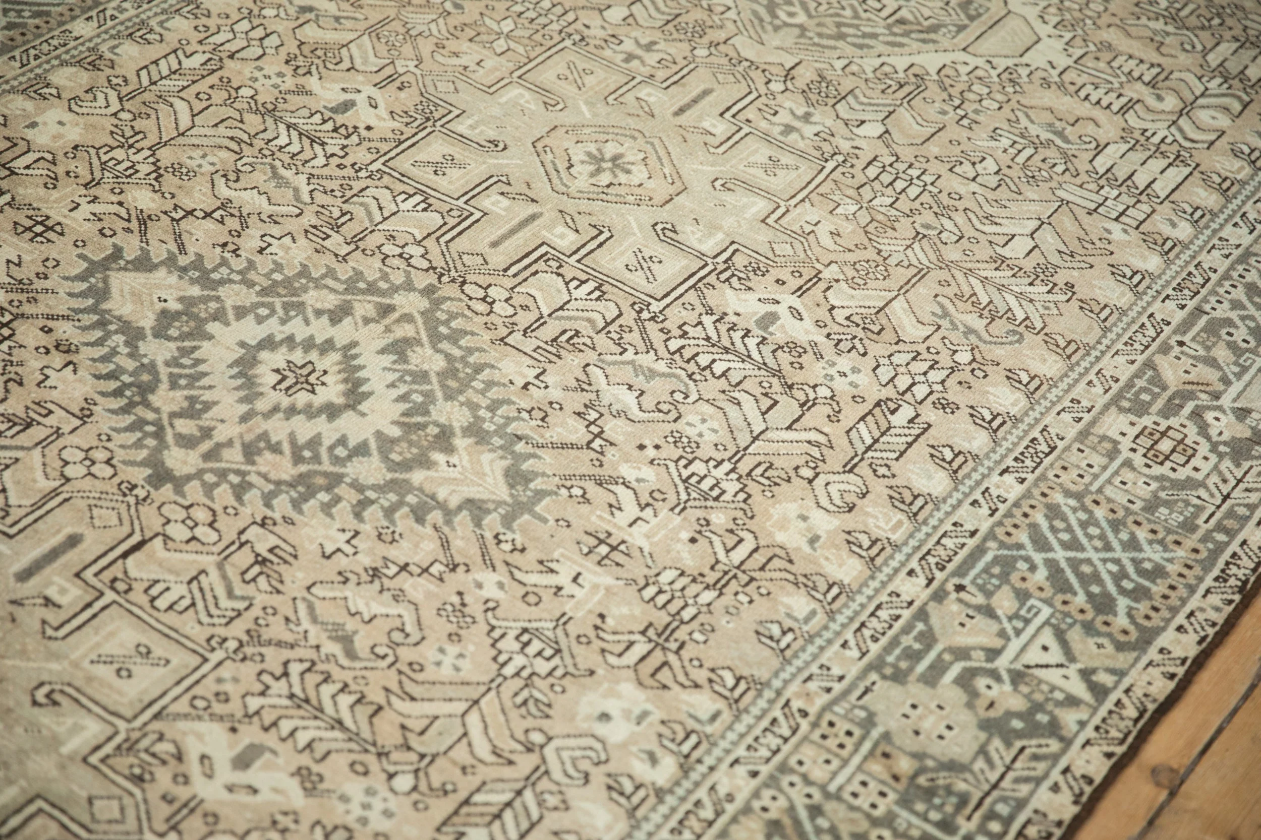 5x12.5 Vintage Distressed Karaja Rug Runner - Image 7