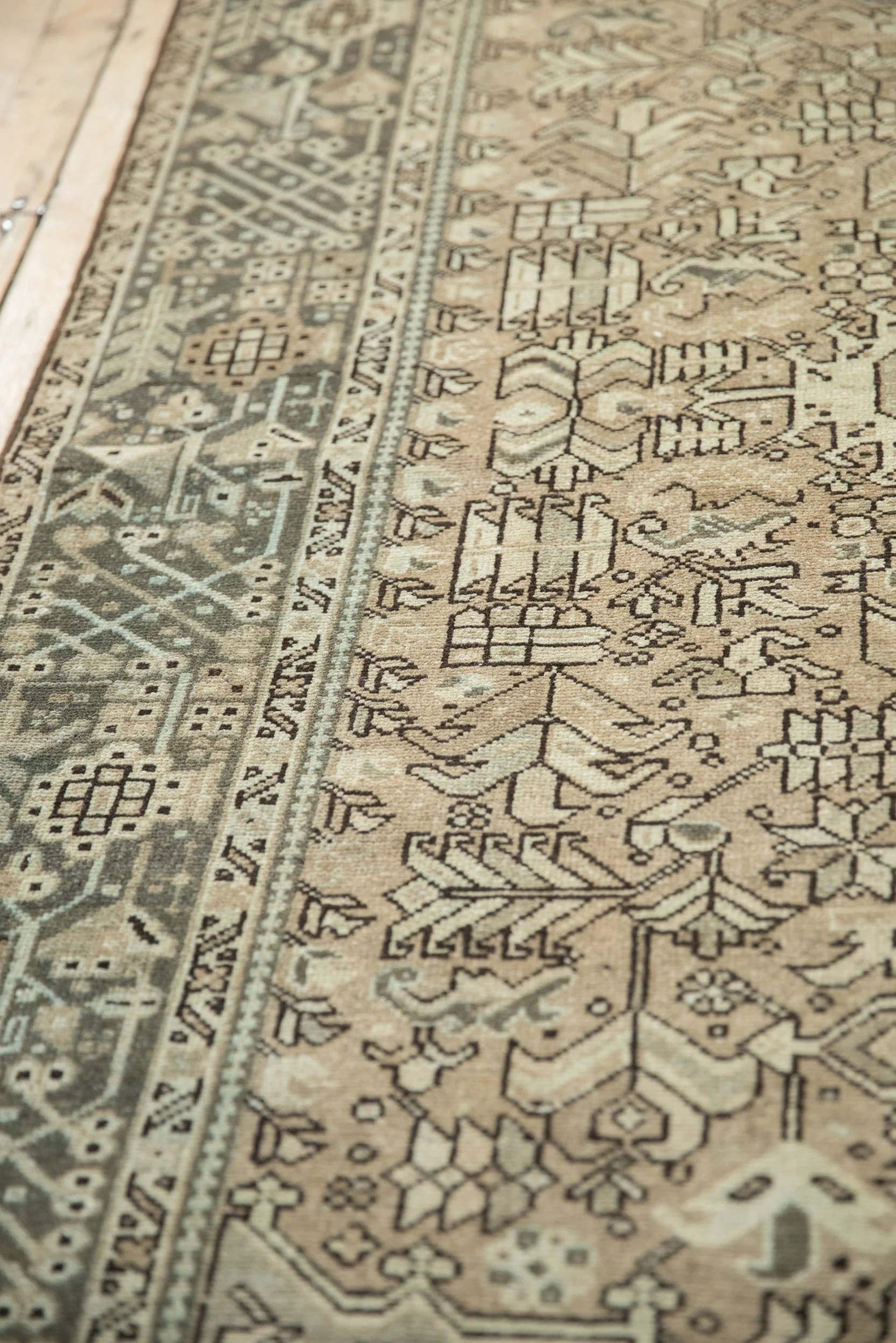 5x12.5 Vintage Distressed Karaja Rug Runner - Image 9