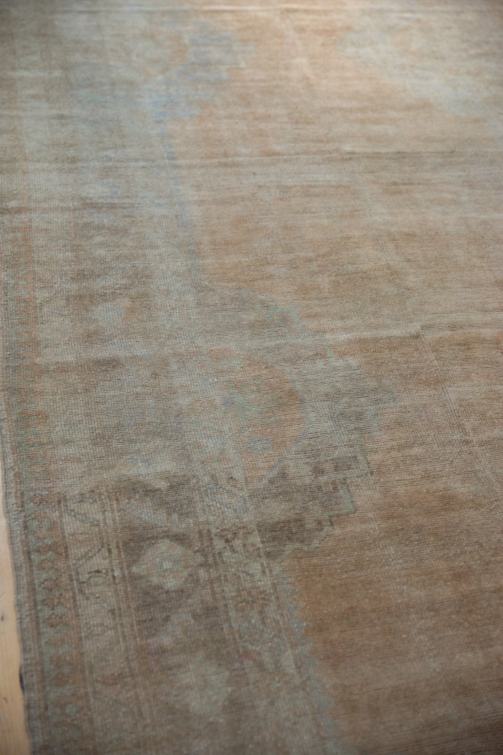 5x12.5 Vintage Distressed Oushak Rug Runner - Image 7